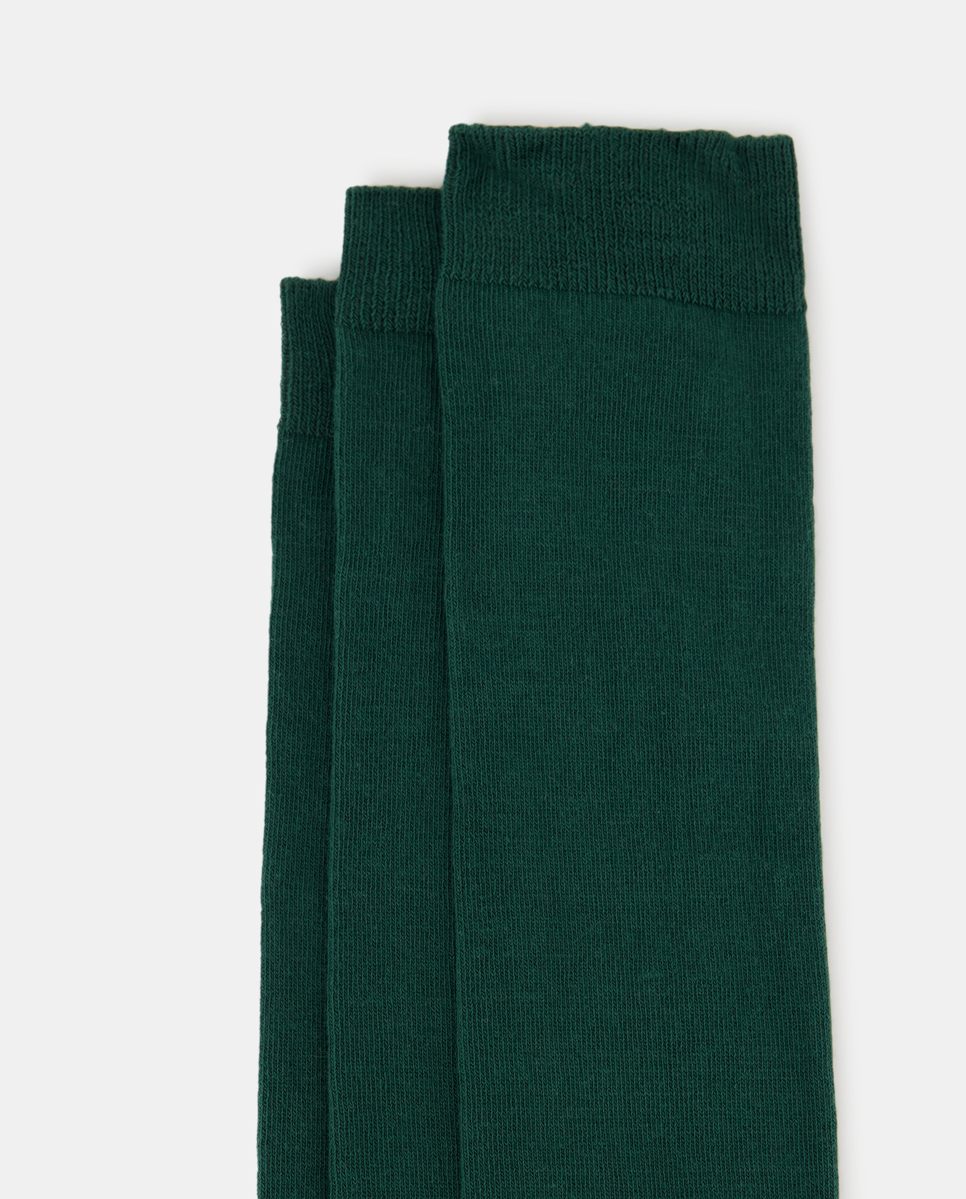 Pack de tres calcetines altos de niña - Cotton Juice - Verde Verde-2