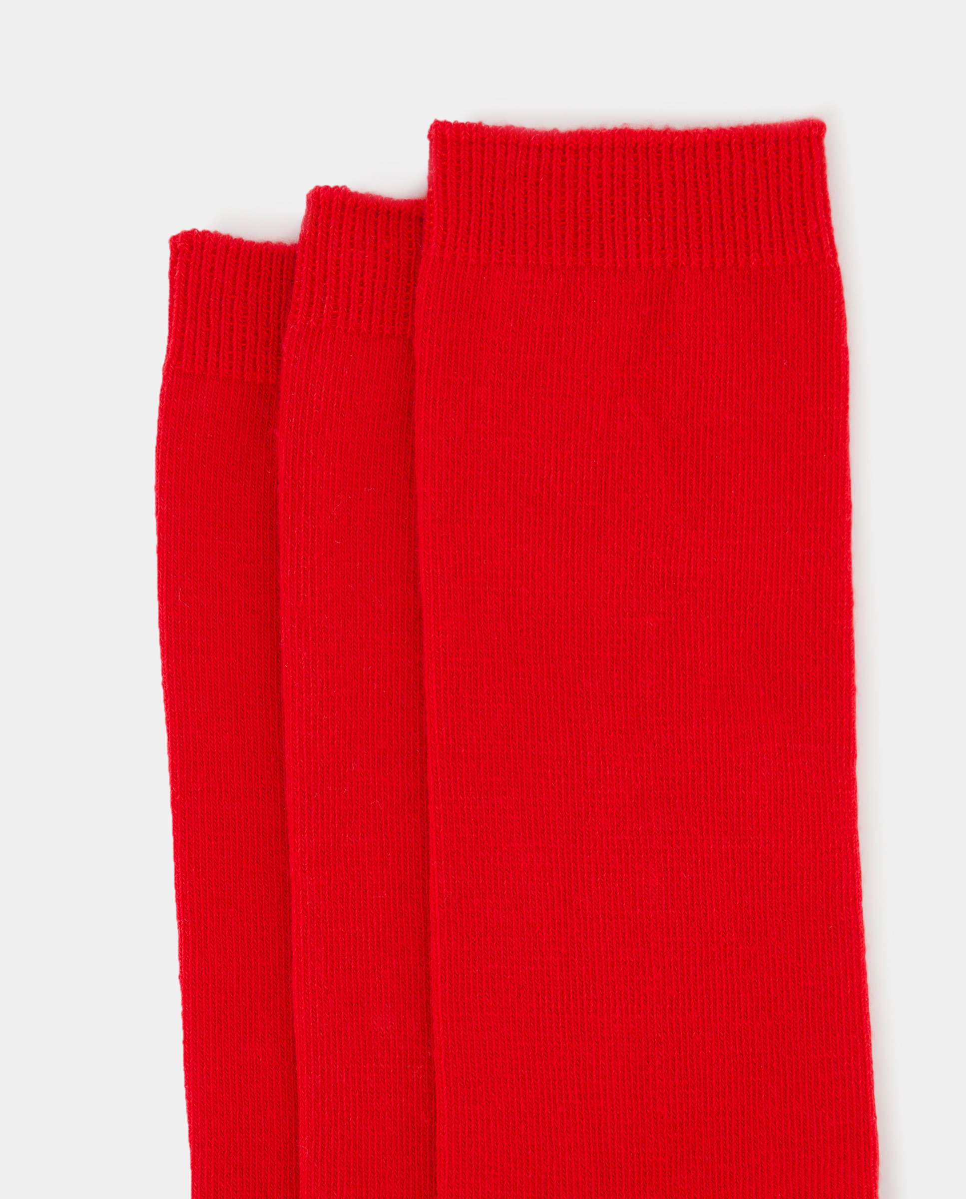 Pack de Três Meias Altas de Criança Cotton Juice Vermelho-2