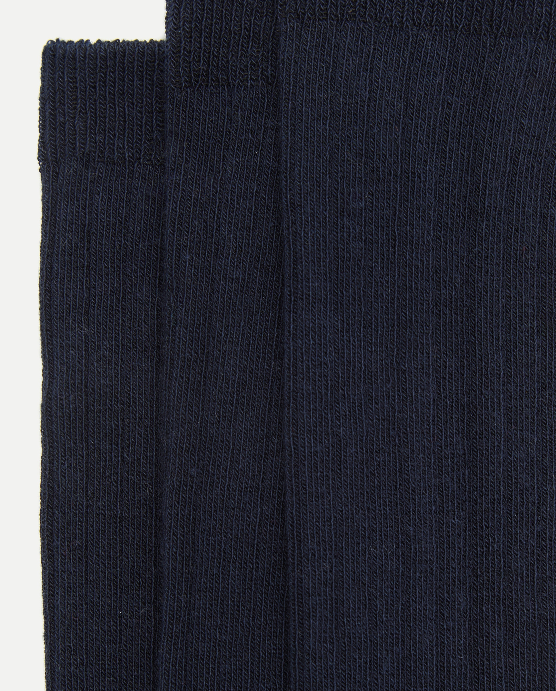 Pack 3 calcetines altos canalé de niño - Cotton Juice - Azul marino Azul marino-2