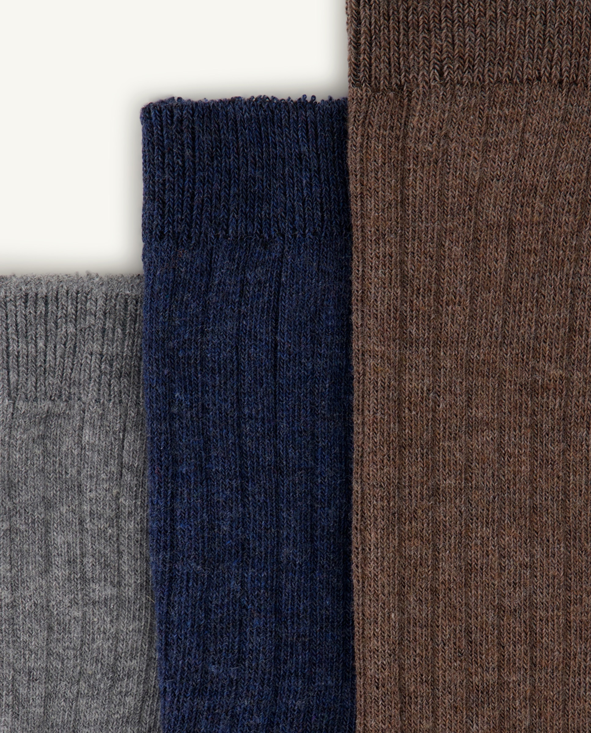 Pack 3 calcetines altos canalé de niño - Cotton Juice - Multicolor Multicolor-2