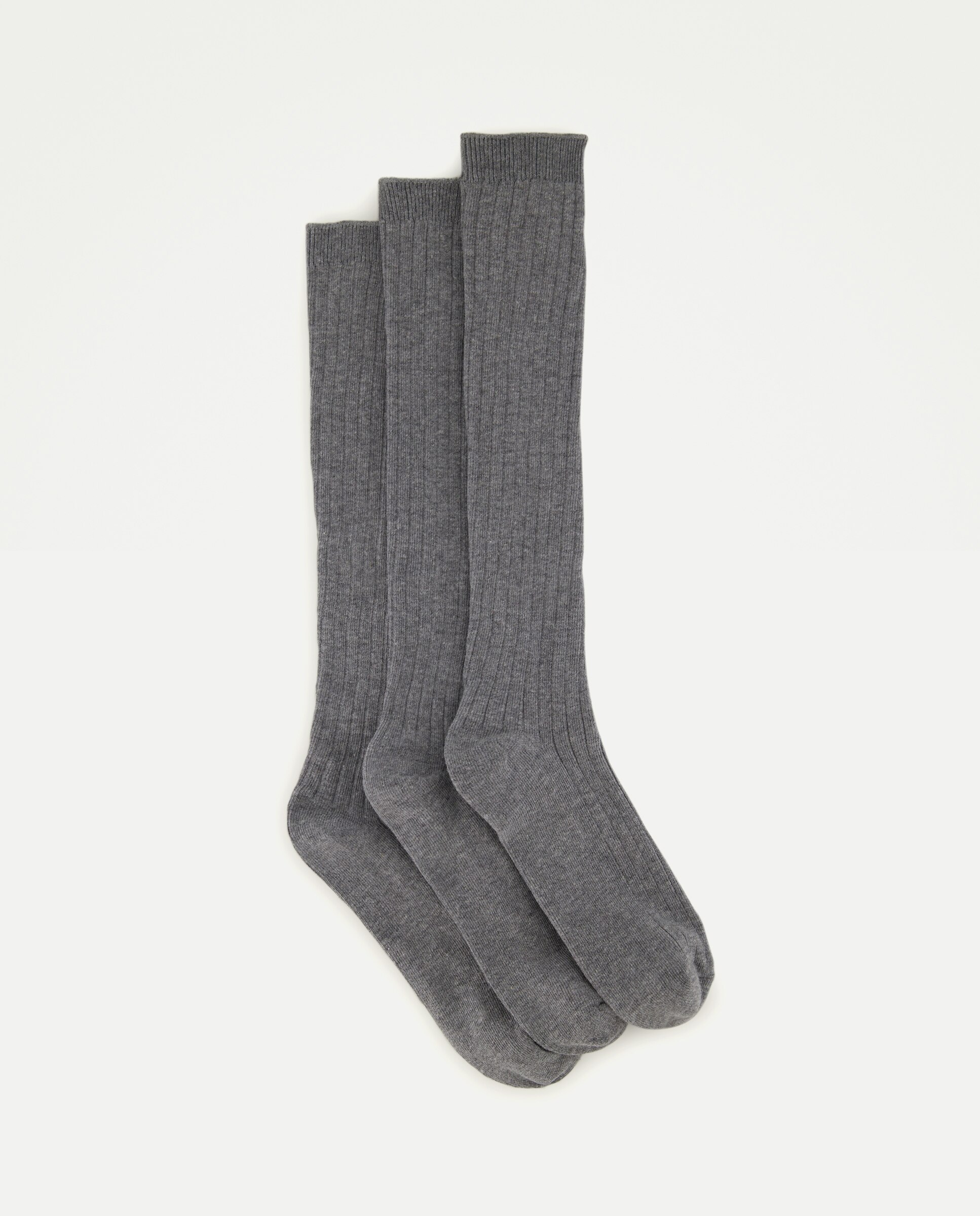 Imagem 0 de Pack de 3 Pares de Meias Altas Caneladas