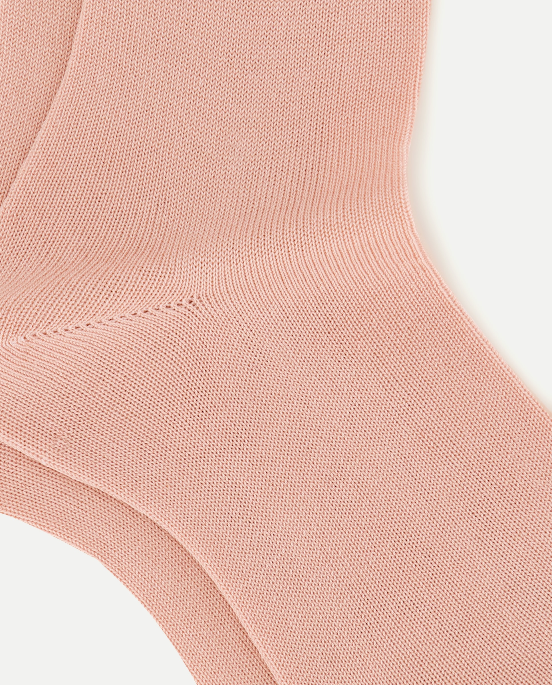 Calcetín calado alto de niña - Cotton Juice - Beige Rosa claro-2