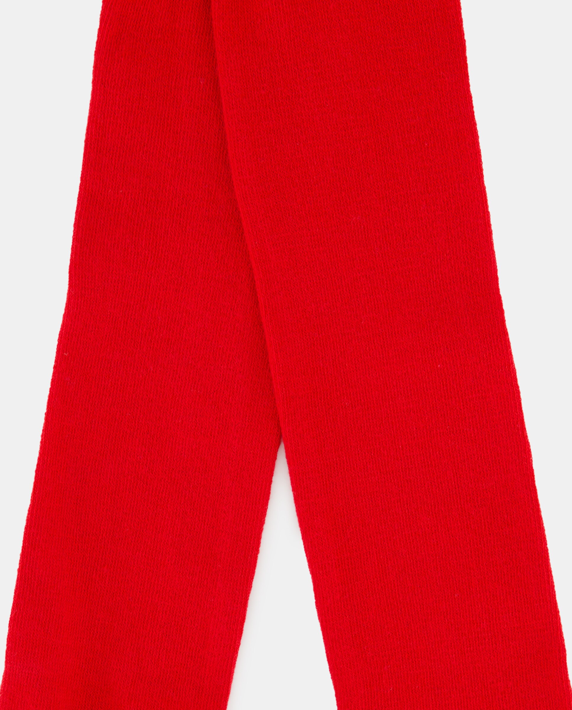 Pack de dos leotardos de niña en color liso - Cotton Juice - Rojo Rojo-3