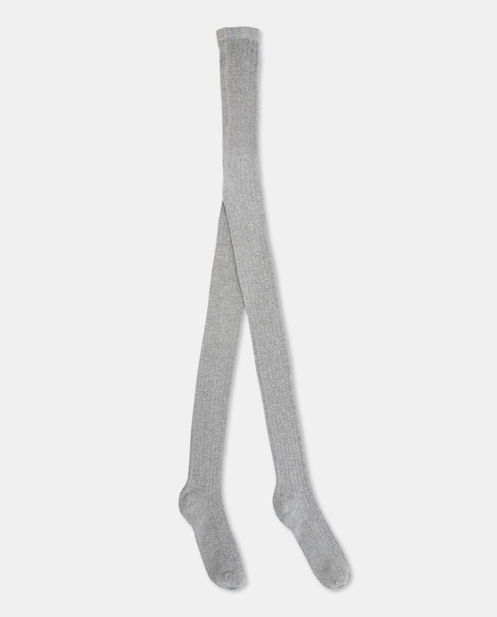 Pack de 2 Collants Canelados 820 Cinzento Médio-2