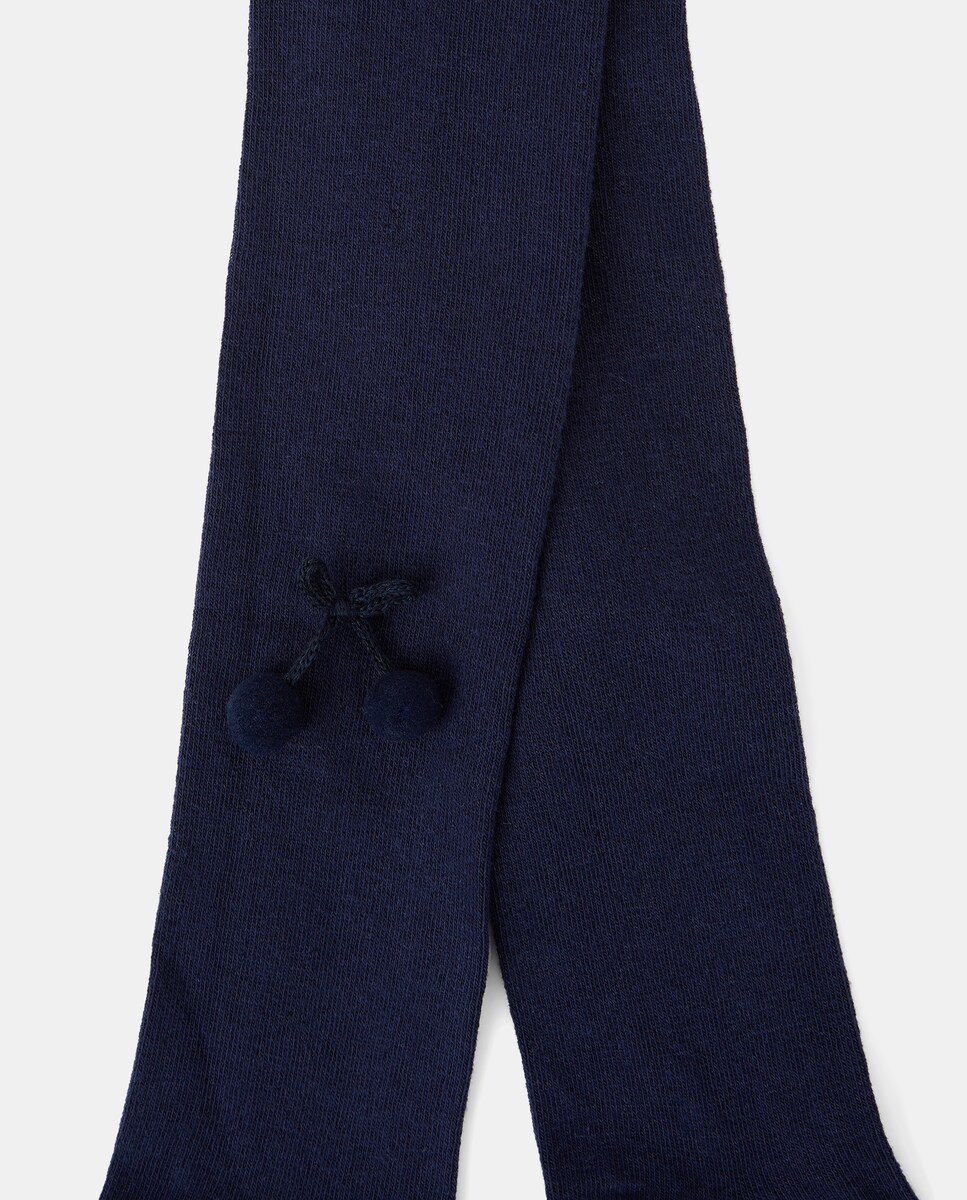 Collants com Pompons Azul-marinho-2