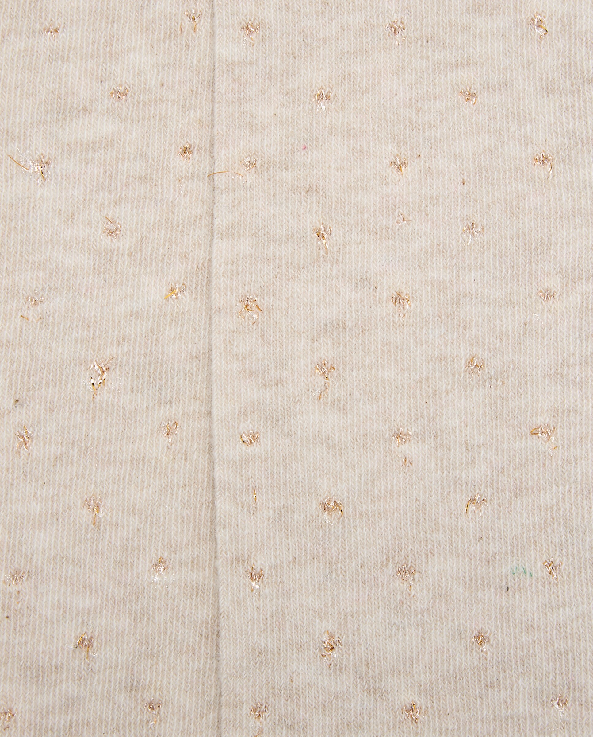 Leotardo liso lurex de niña - Cotton Juice - Beige Beige-2