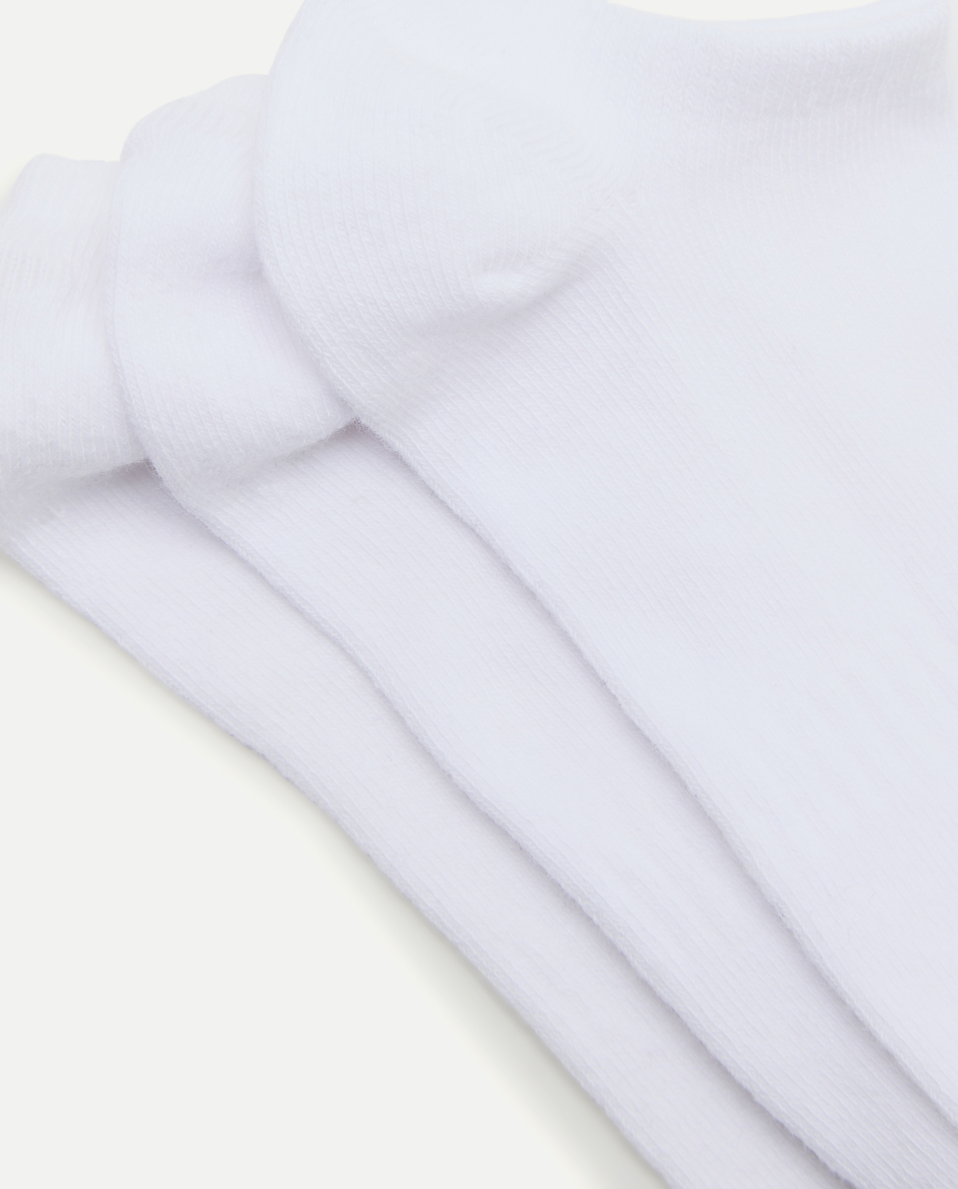 Pack de Três Pares de Pezinhos Lisos Cotton Juice Branco-3