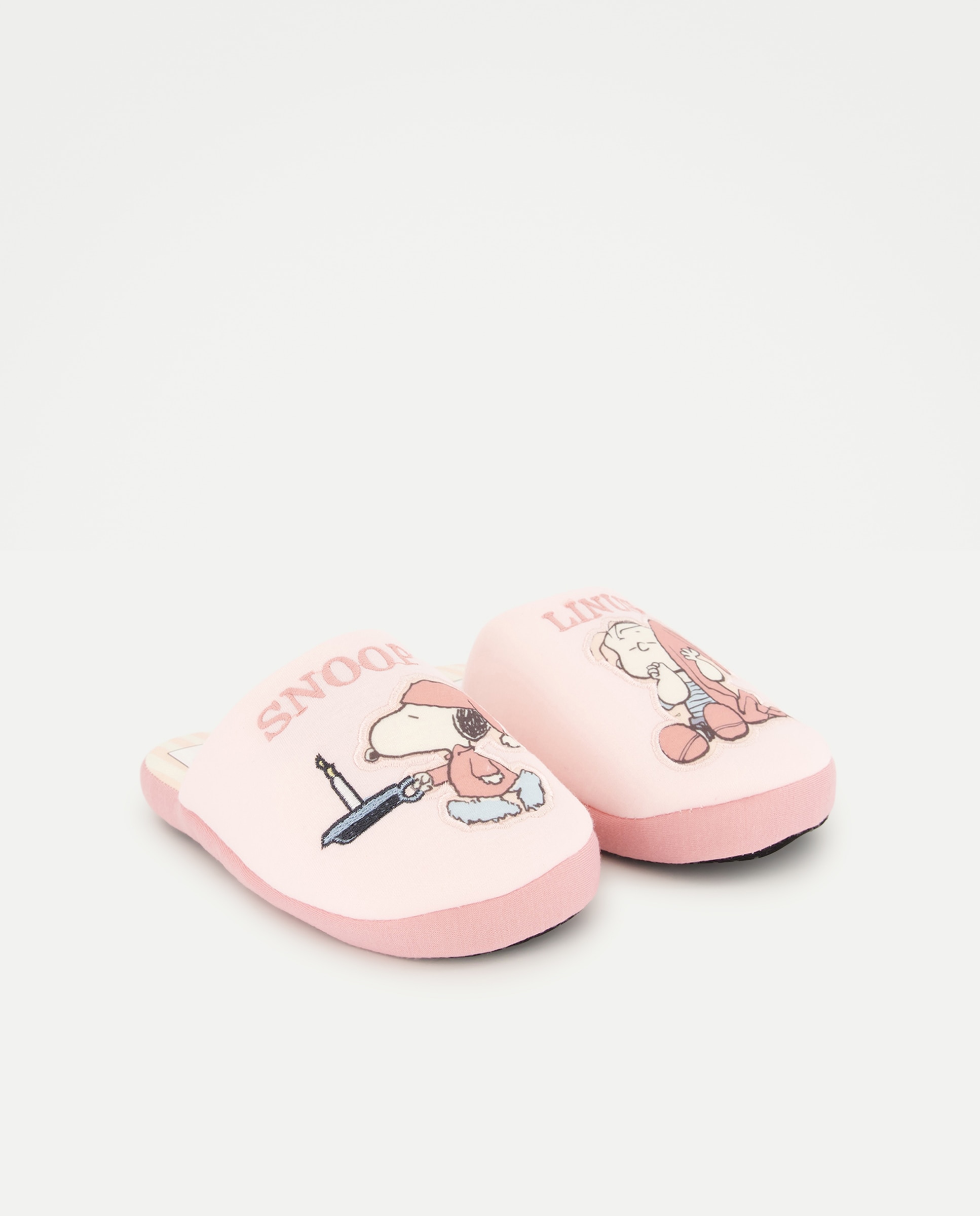 Pantufas Snoopy Rosa-2
