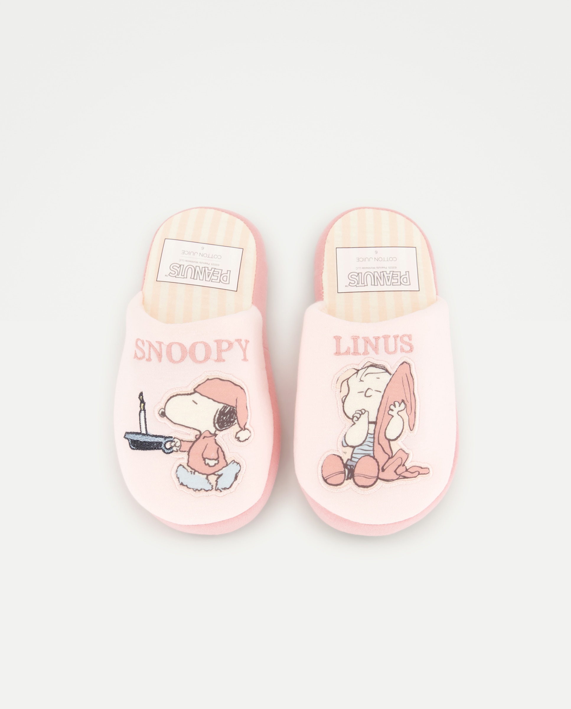 Pantufas Snoopy Rosa-4