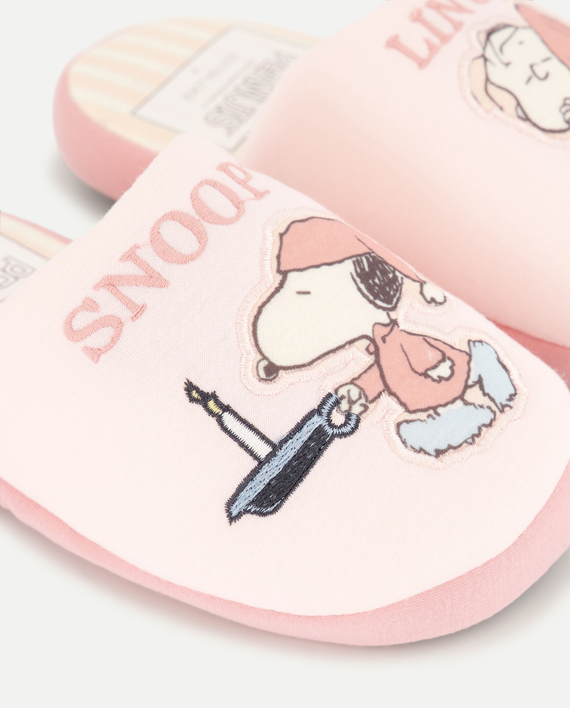 Pantufas Snoopy Rosa-5