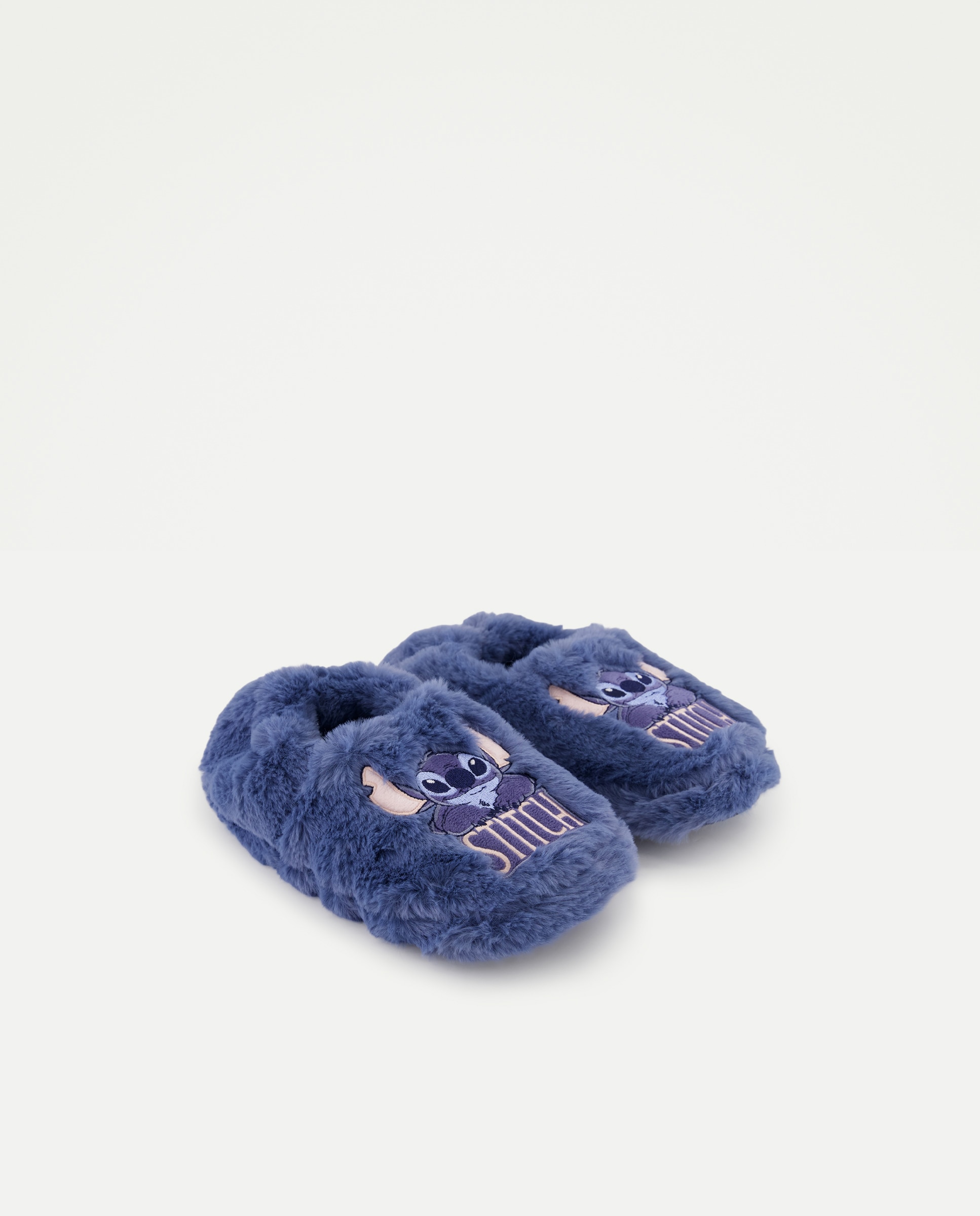 Pantufas com Fantasia Stitch e Pelo 400 Azul-2