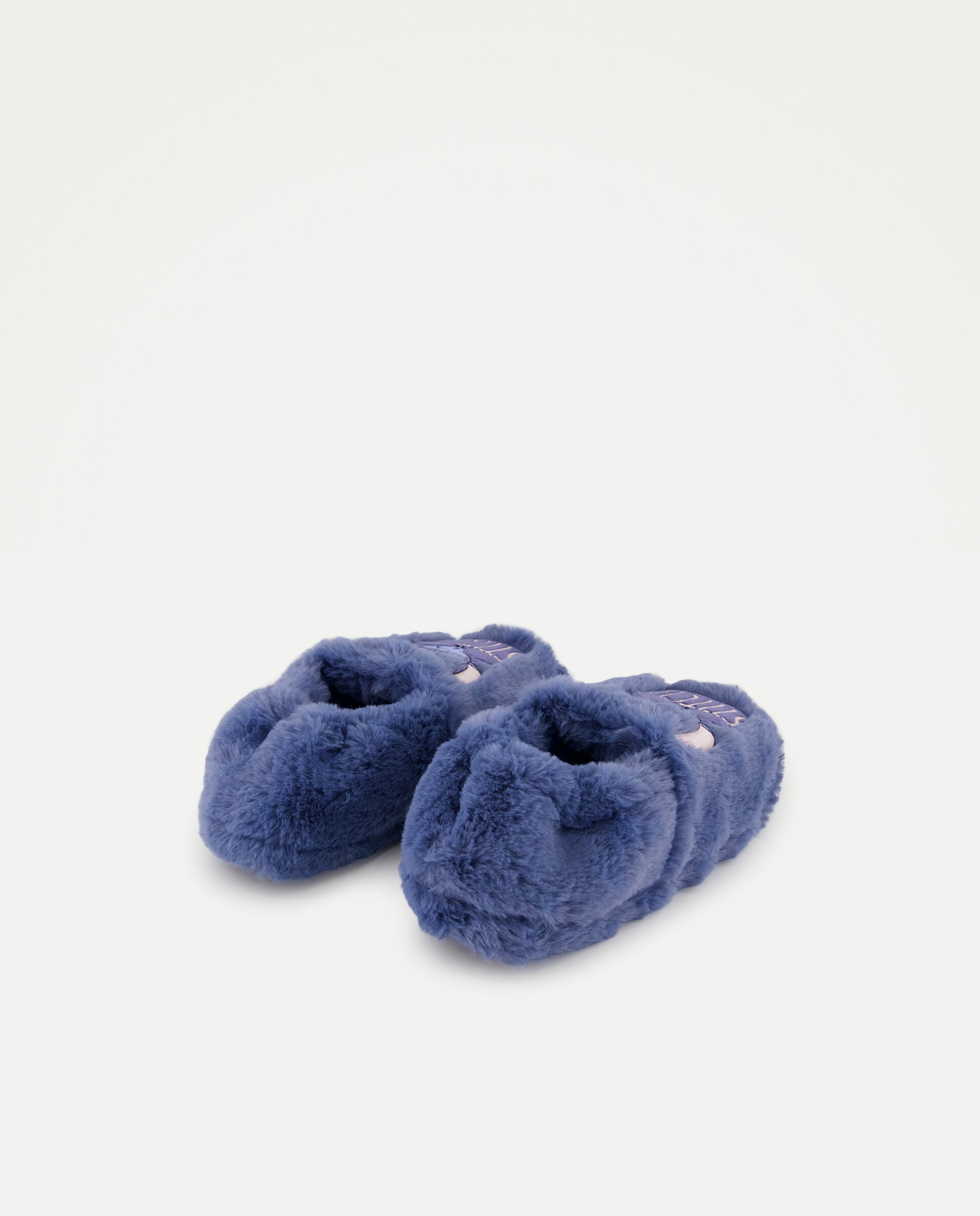 Pantufas com Fantasia Stitch e Pelo 400 Azul-3