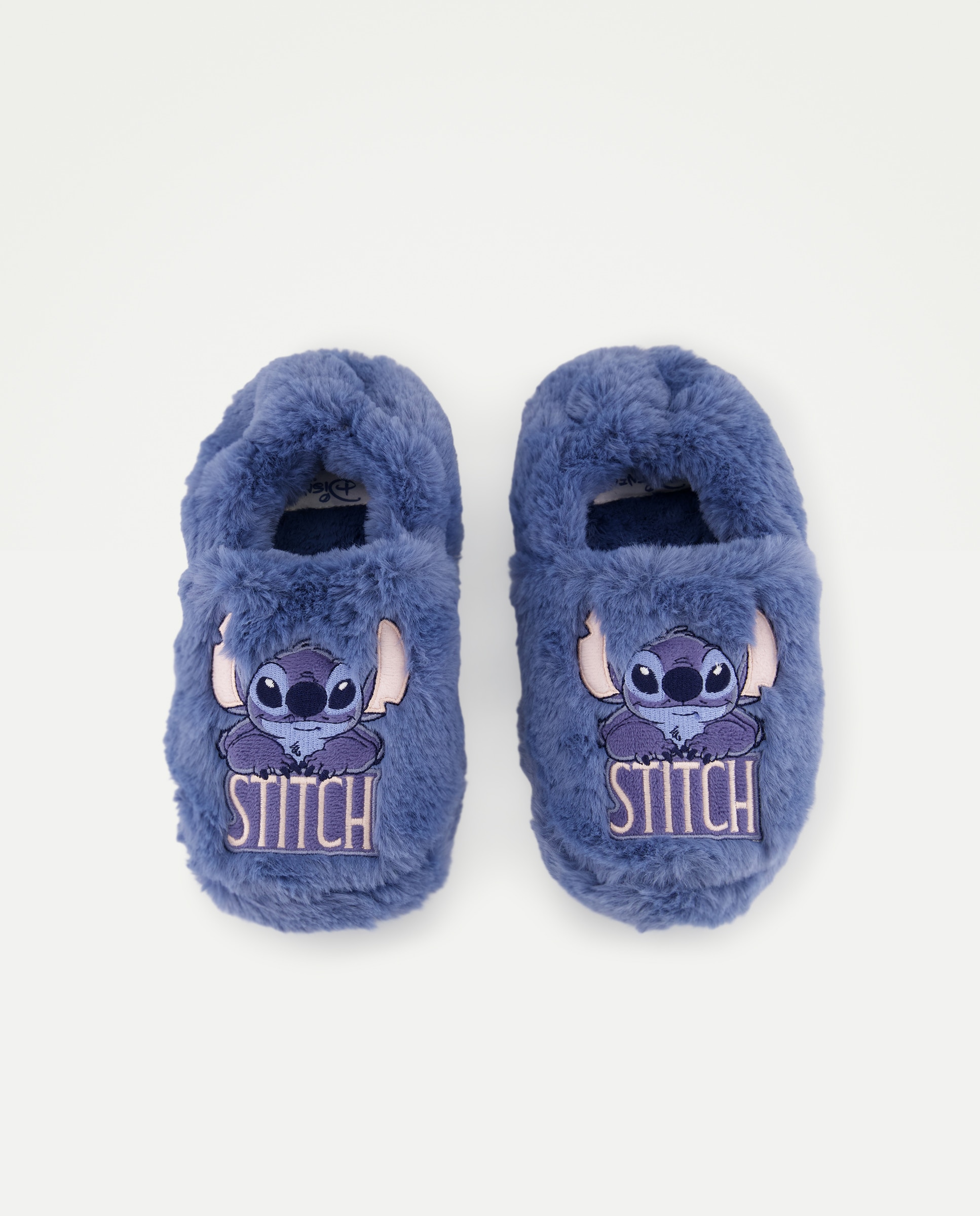 Pantufas com Fantasia Stitch e Pelo 400 Azul-4