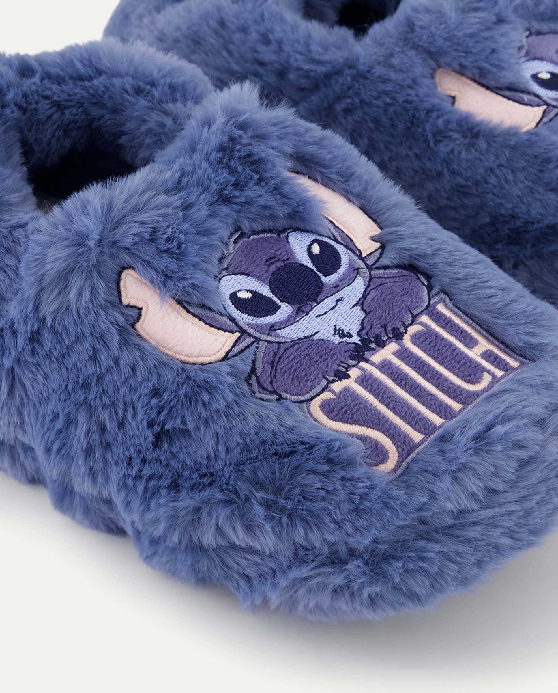 Pantufas com Fantasia Stitch e Pelo 400 Azul-5
