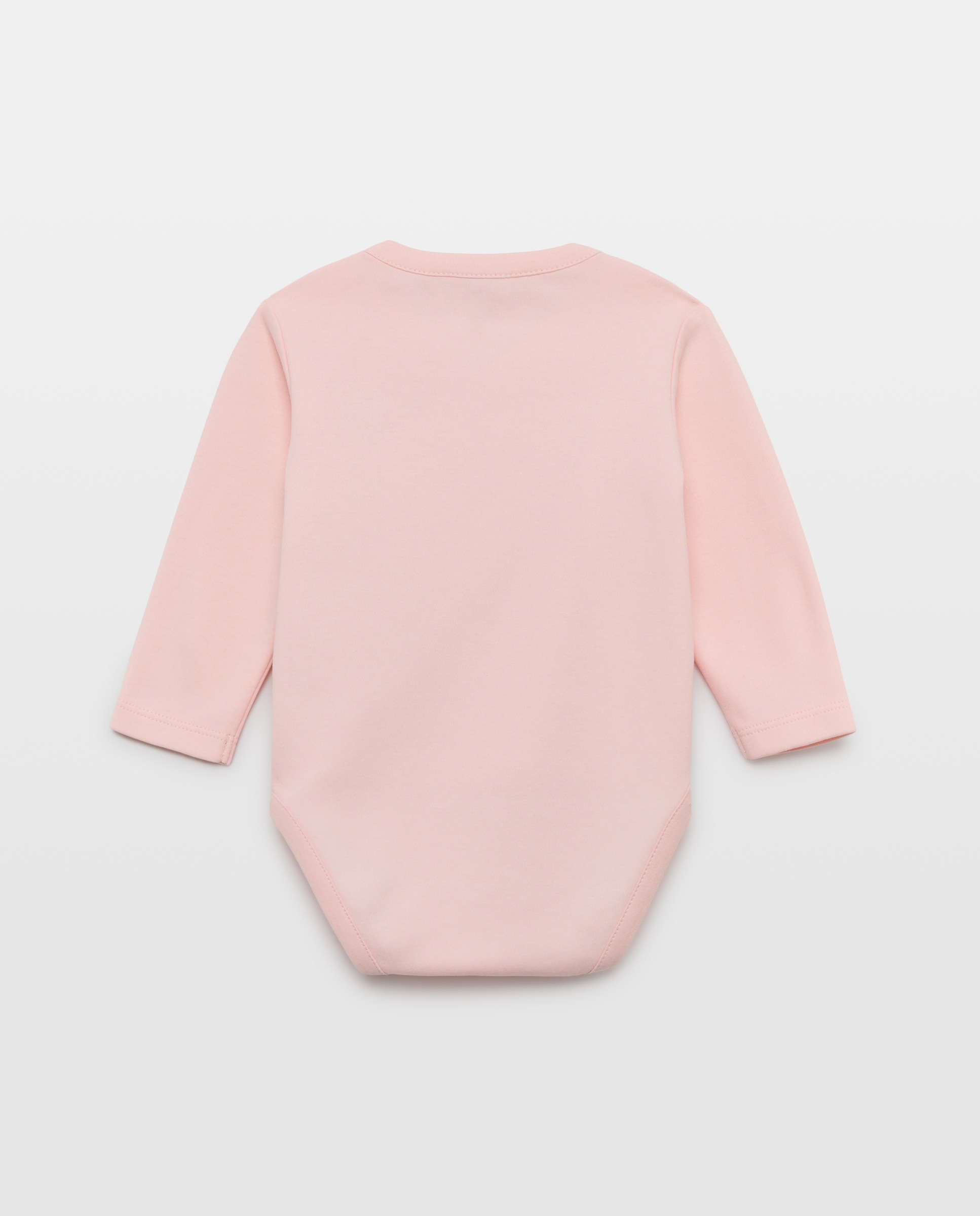 Pack de 2 Bodies Interiores de Bebé com Manga Comprida e Estampado de Fantasia Cotton Juice Rosa-2