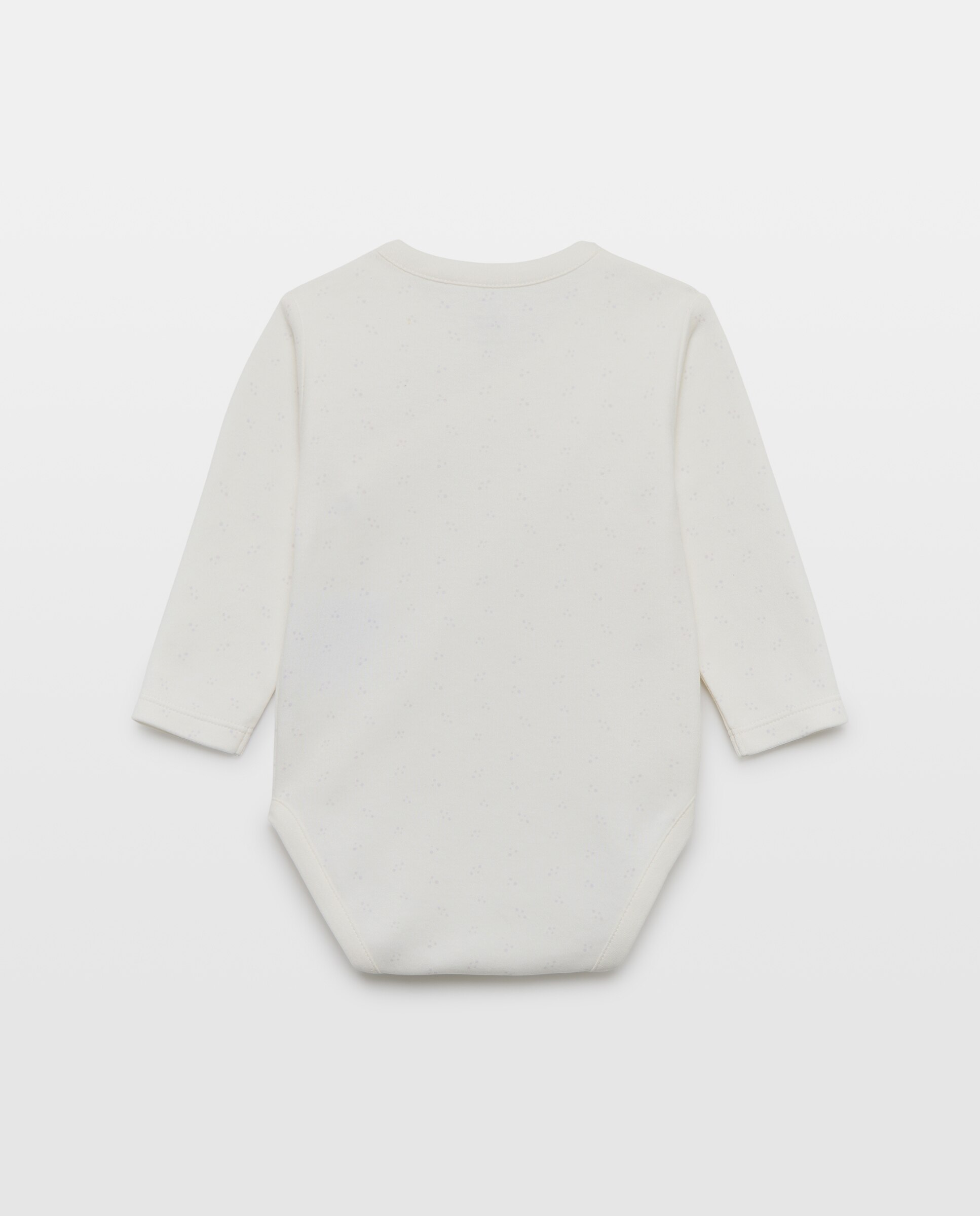 Pack de 2 bodies cruzados manga larga estampado de bebé - Cotton Juice - Gris Gris-2