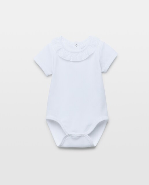 Imagem 0 de Body de Manga Curta de Bebé com Renda