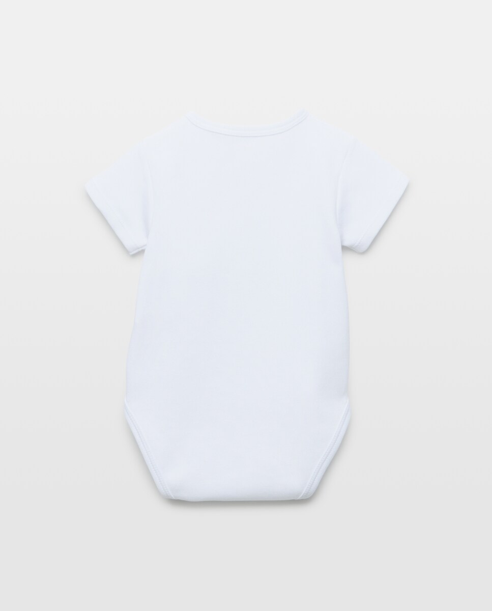 Pack de 2 Bodies de Natal de Bebé com Manga Curta Branco-2