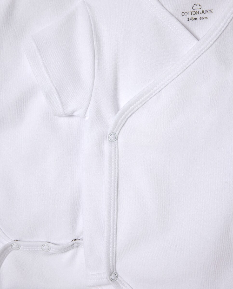 Pack de 2 Bodies de Natal de Bebé com Manga Curta Branco-3