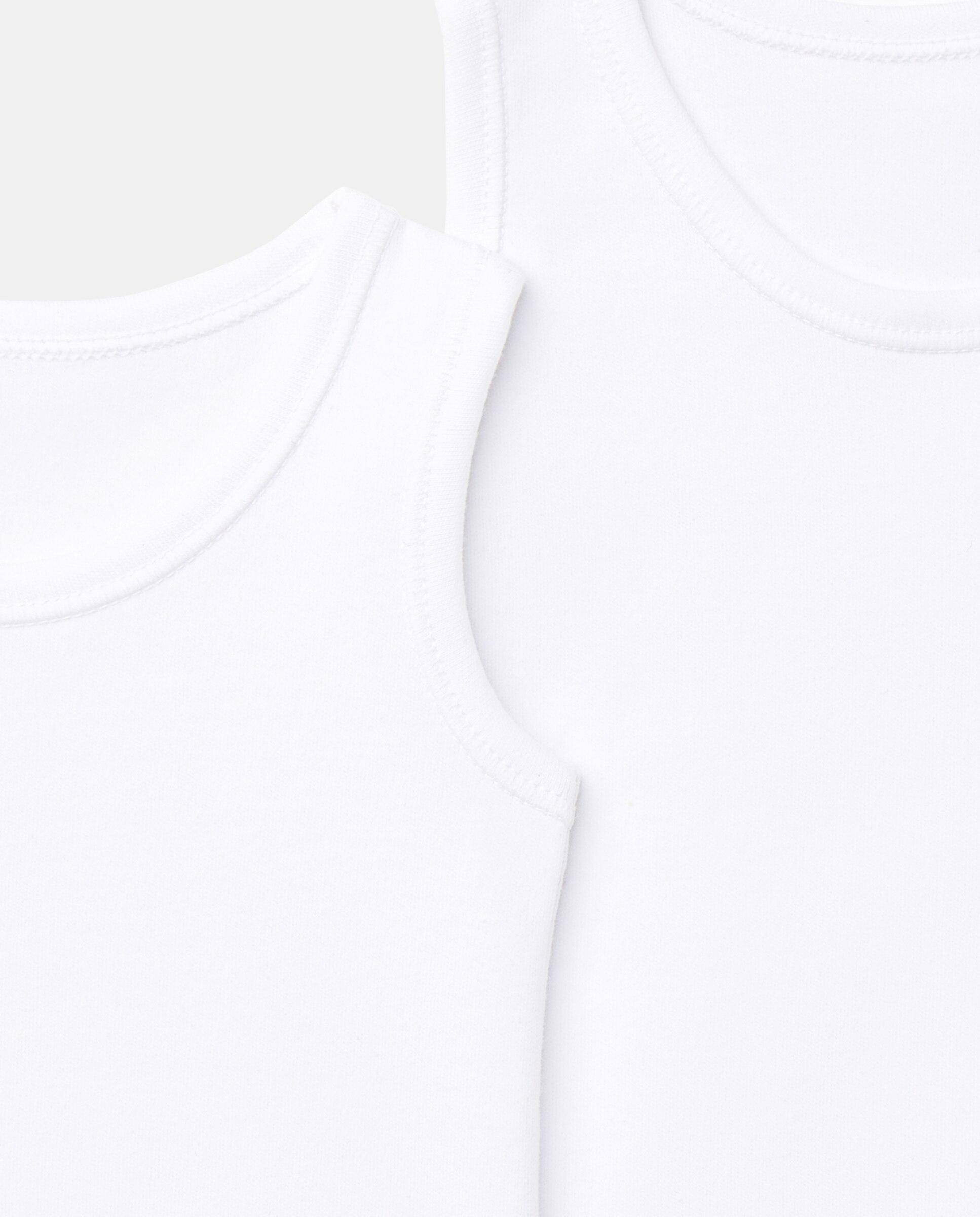 Pack de 2 Bodies de Bebé sem Mangas Cotton Juice Branco-3