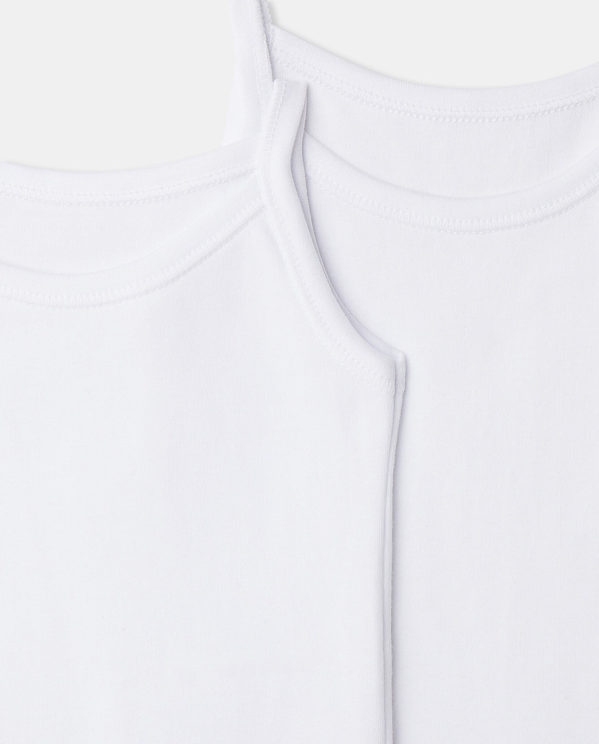 Pack de 2 bodies bebé tirantes - Cotton Juice - Blanco Blanco-3