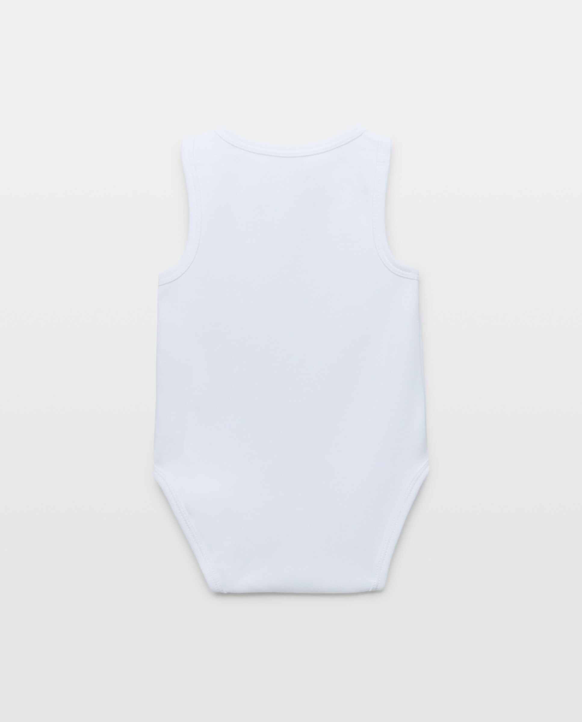 Pack de 2 Bodies de Bebé sem Mangas Cotton Juice Branco-2