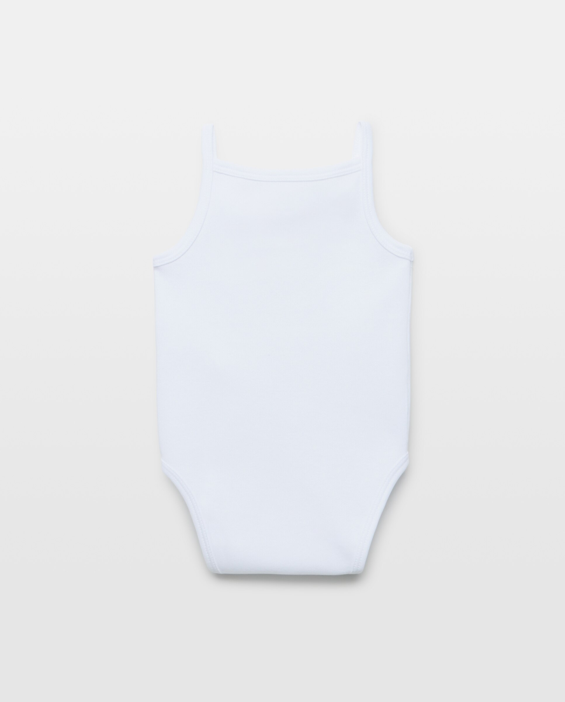 Pack de 2 Bodies de Alças de Bebé Cotton Juice Branco-2