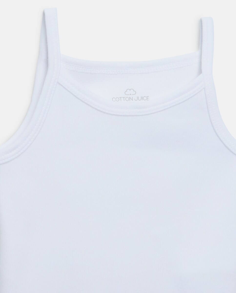 Pack de 2 Bodies de Alças de Bebé Branco-3