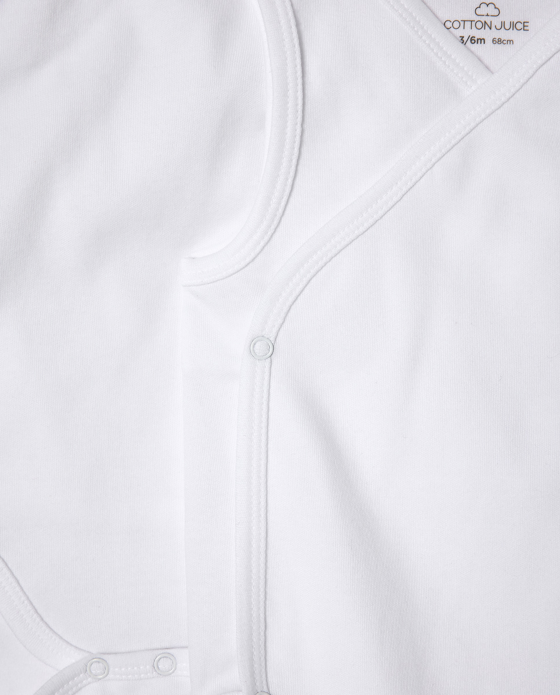 Pack de 2 Bodies de Natal de Bebé sem Mangas Cotton Juice Branco-4