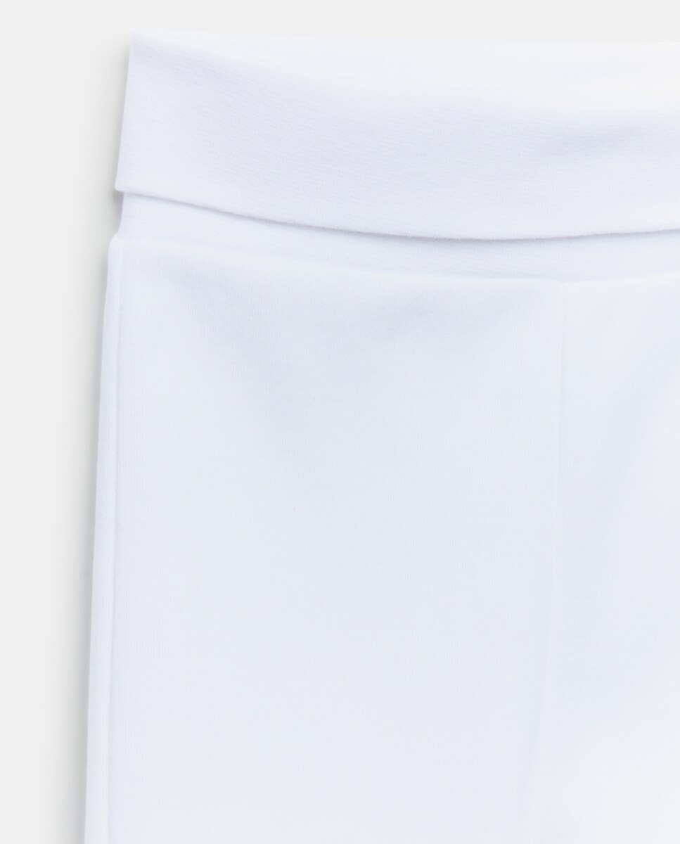 Pack de 2 Calças com Pés Lisas de Bebé Branco-3