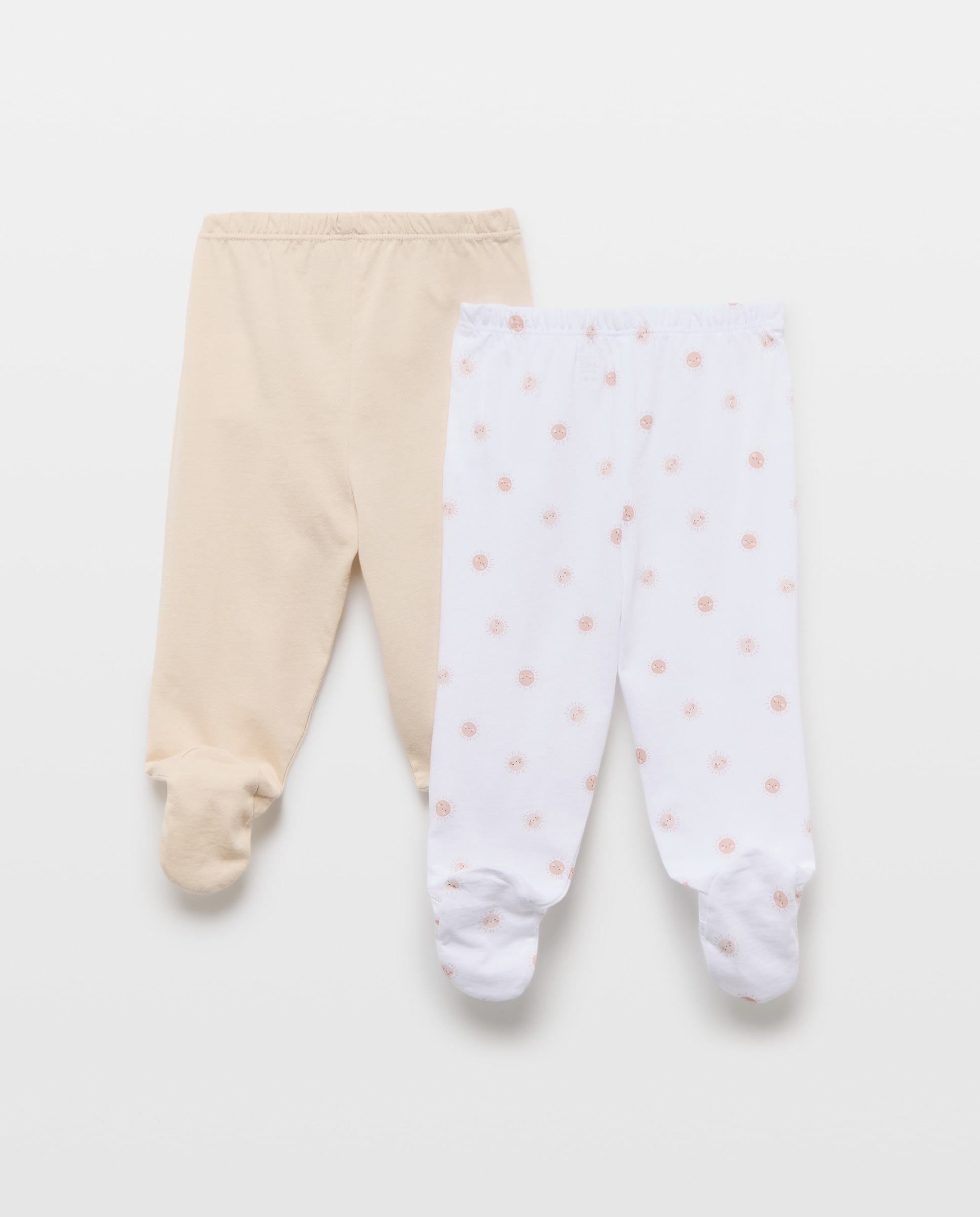 Imagen 2 de Pack de 2 polainas fantasía de bebé - Cotton Juice - Camel Camel