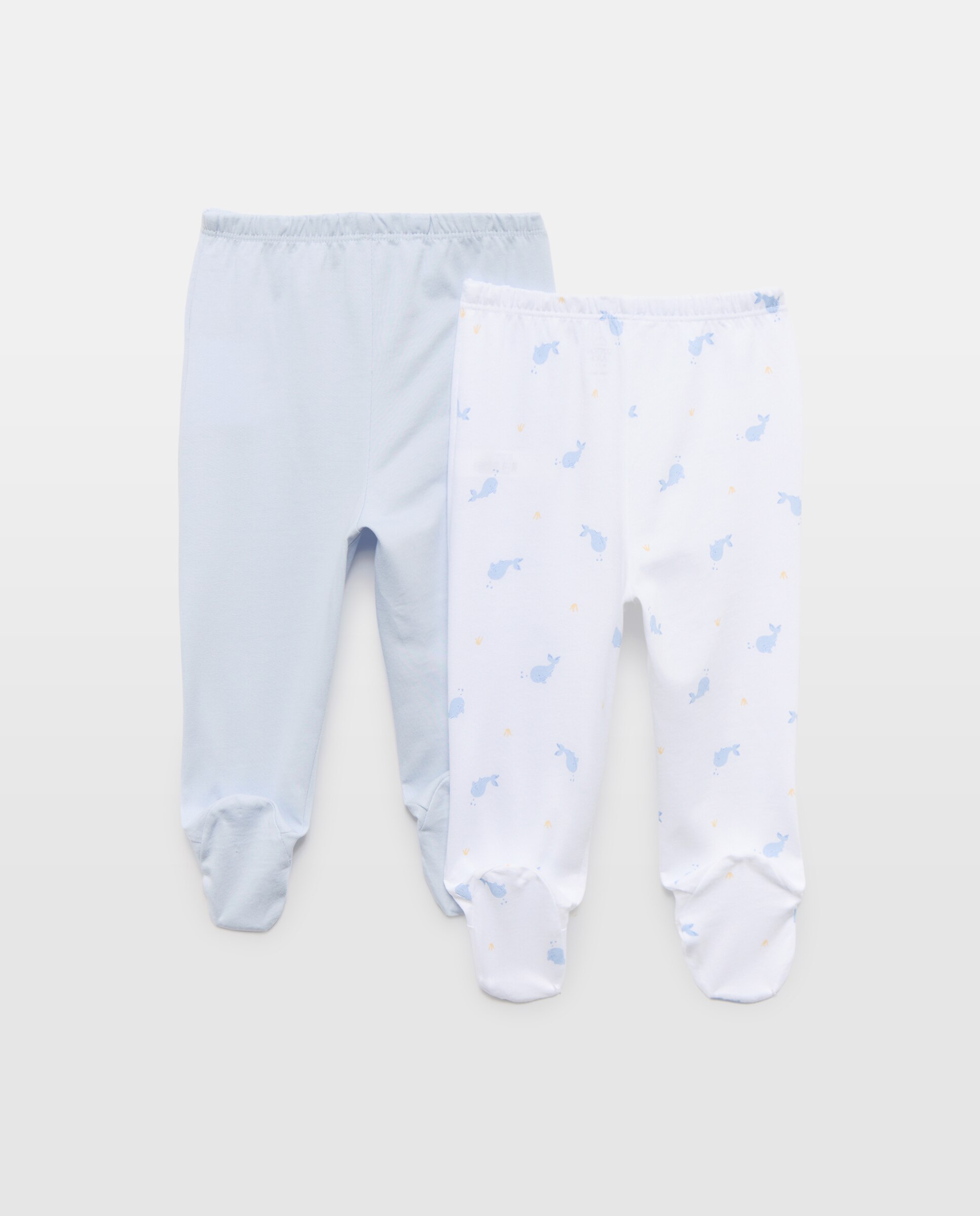 Pack de 2 polainas fantasía de bebé - Cotton Juice - Azul Azul-2