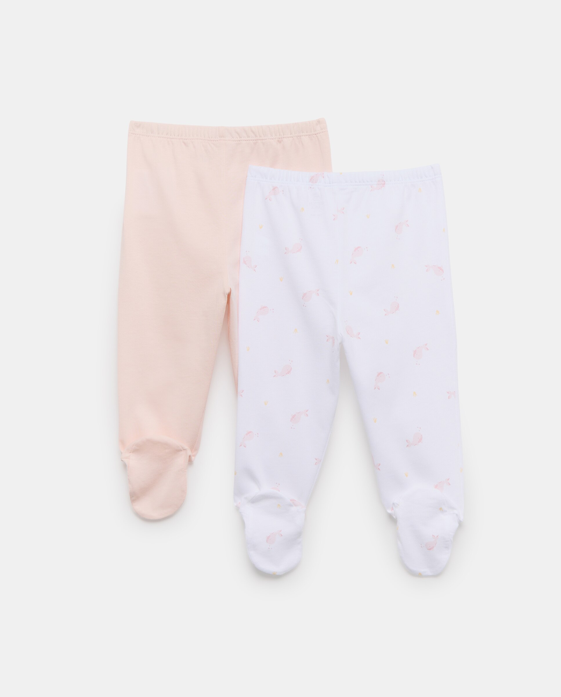 Pack de 2 polainas fantasía de bebé - Cotton Juice - Rosa Rosa-2