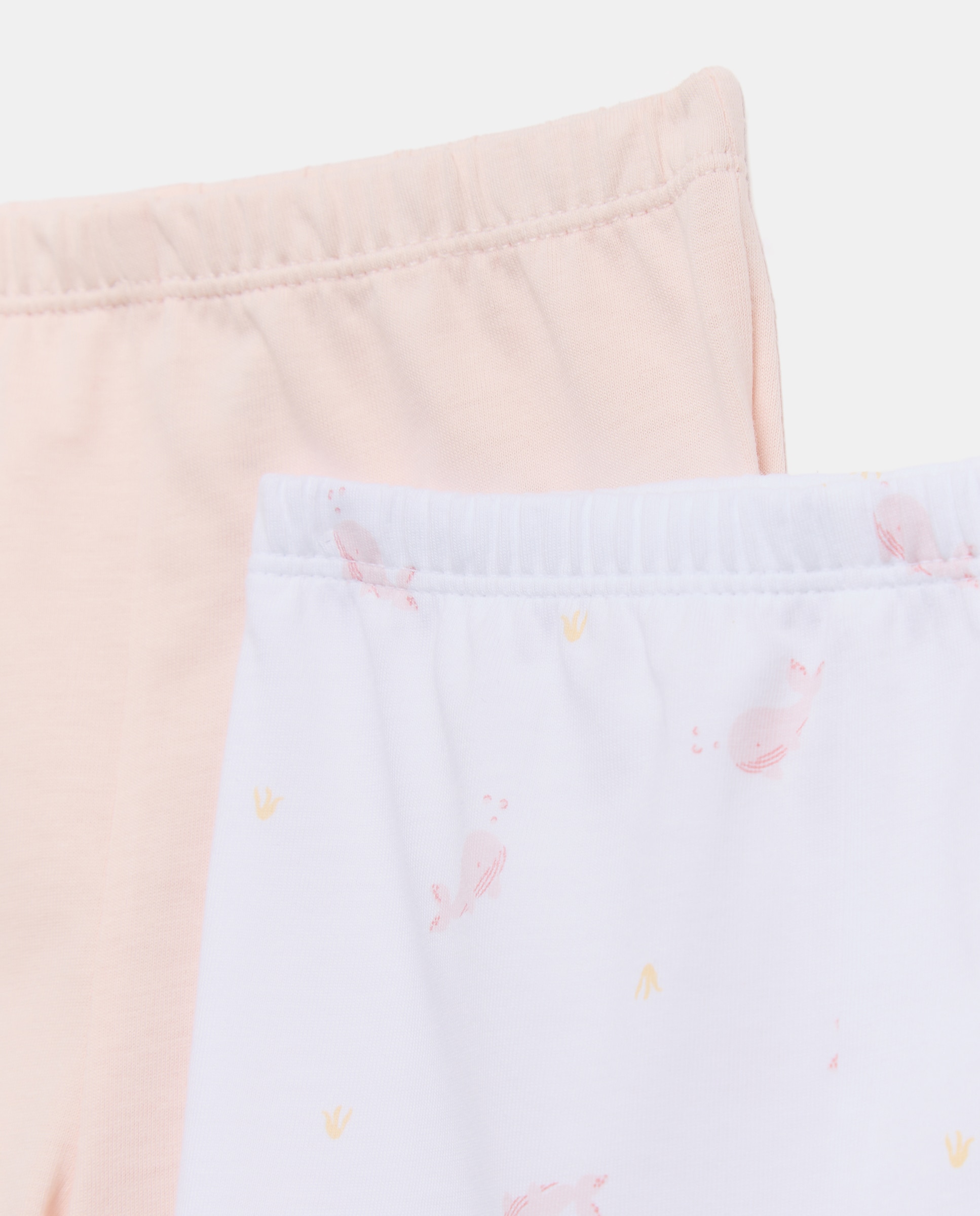 Pack de 2 polainas fantasía de bebé - Cotton Juice - Rosa Rosa-3
