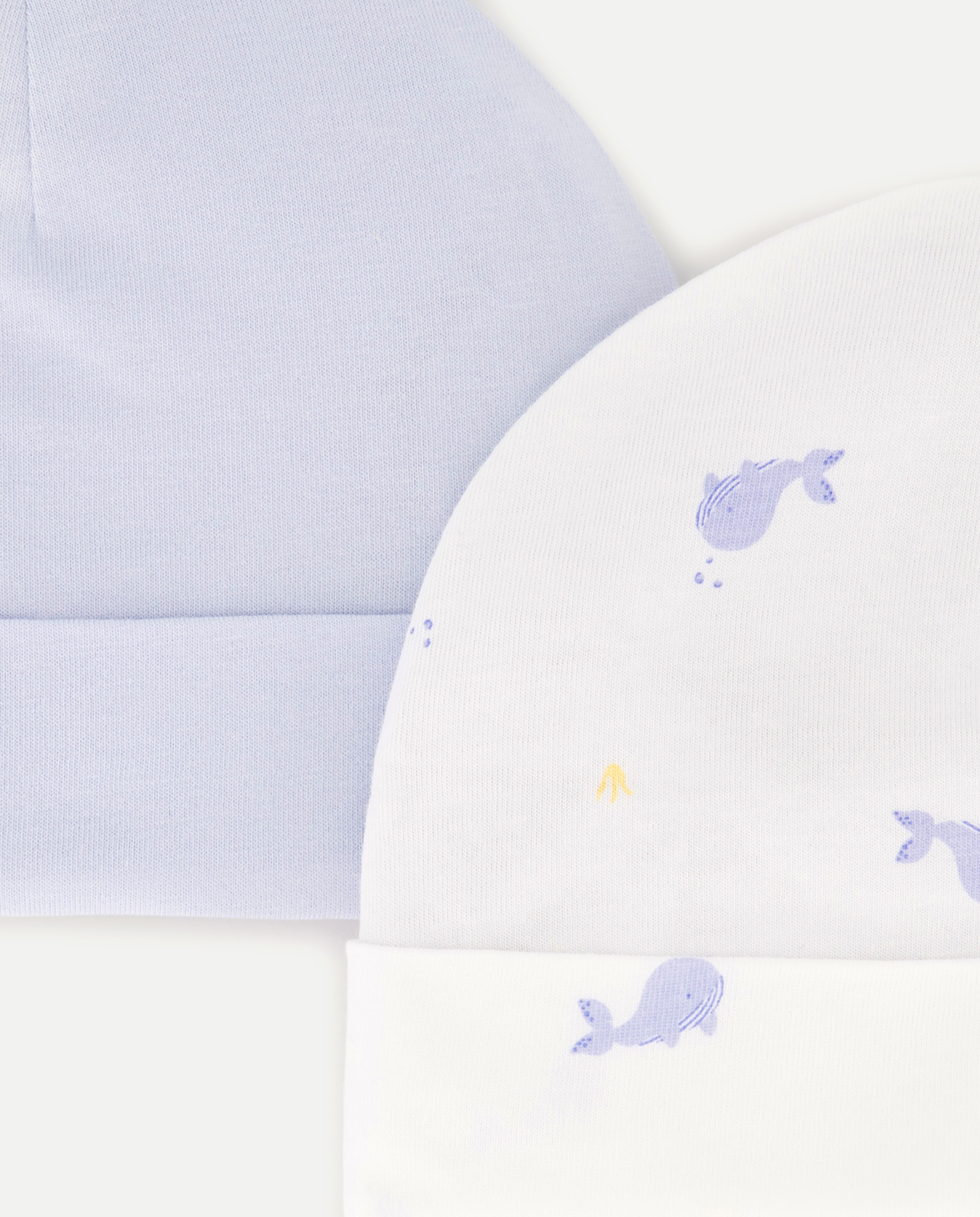 Pack de 2 Gorros de Bebé com Fantasia Cotton Juice Azul-2
