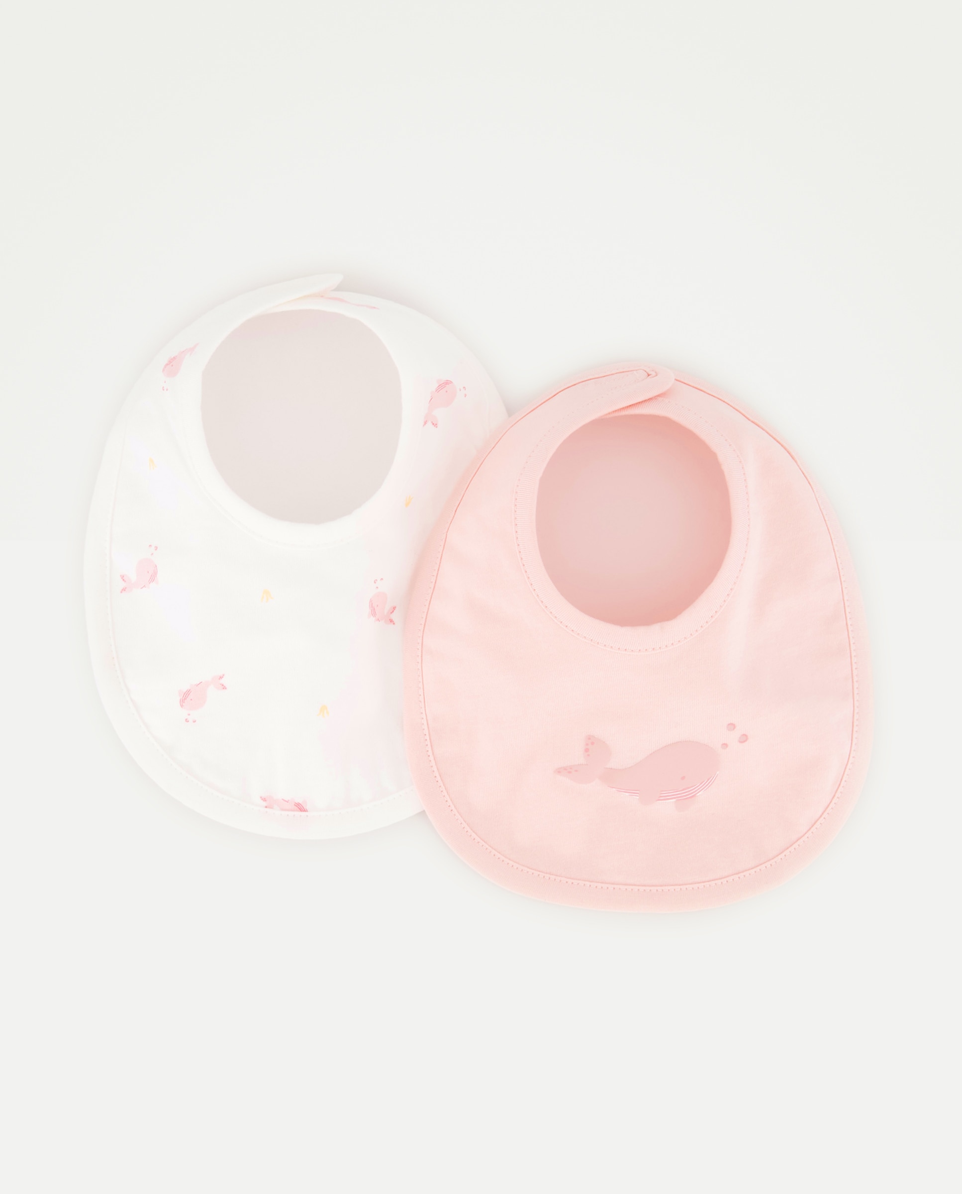 Pack de 2 Babetes de Bebé com Fantasia Cotton Juice Rosa-1