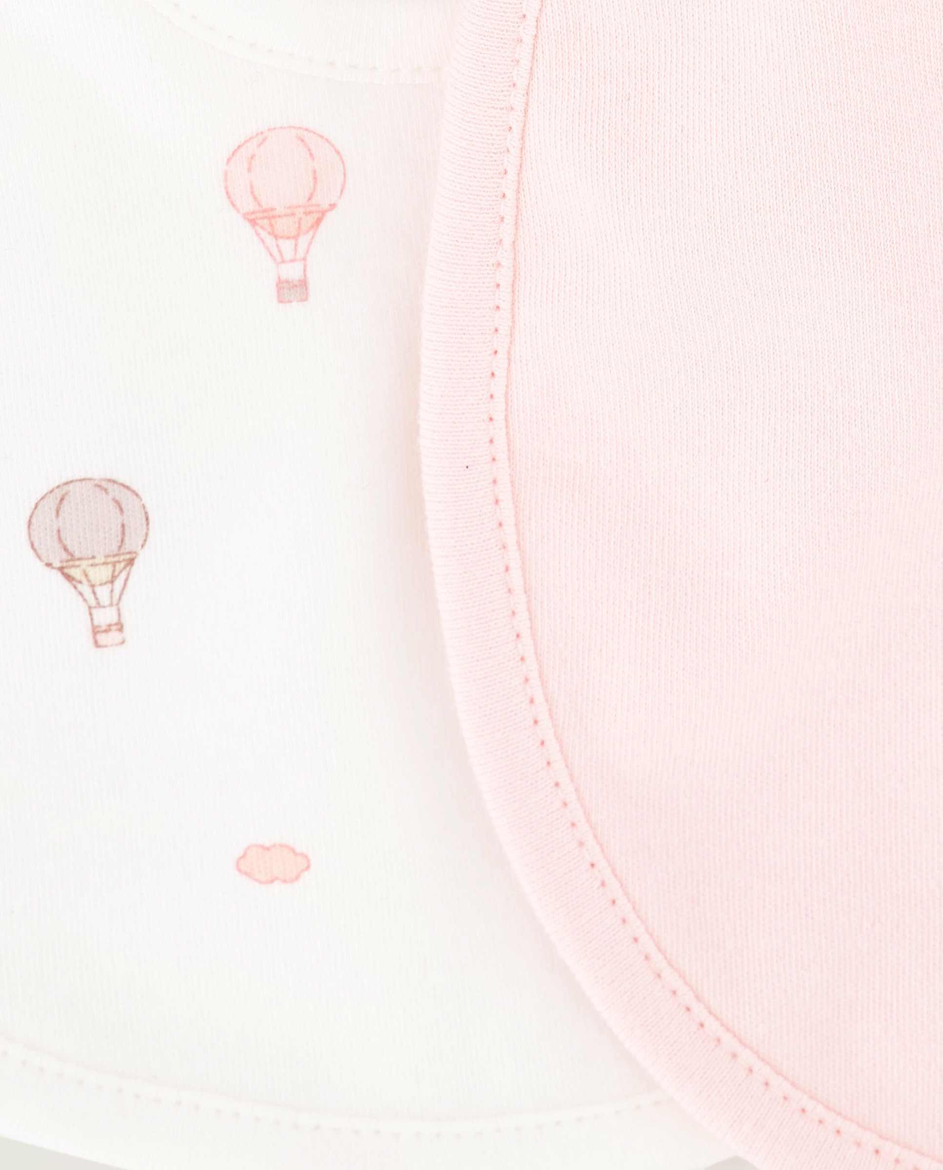 Pack de 2 baberos globos de bebé - Cotton Juice - Rosa Rosa-2