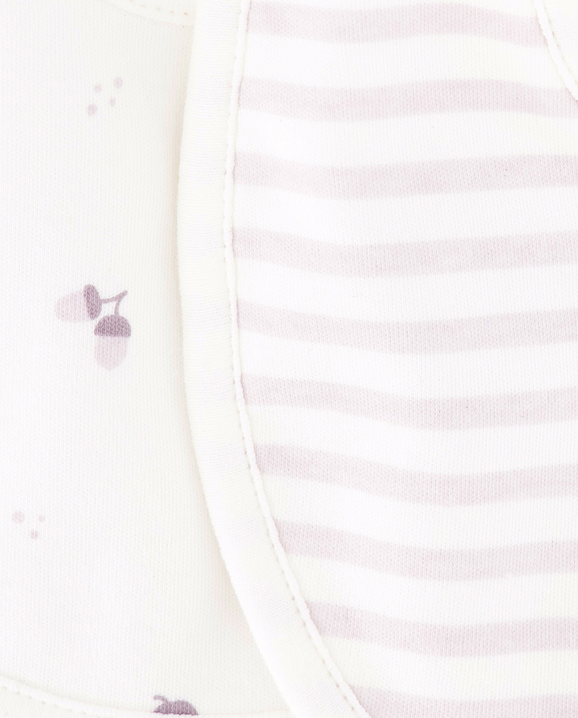 Pack de 2 baberos estampados de bebé - Cotton Juice - Gris Gris-2