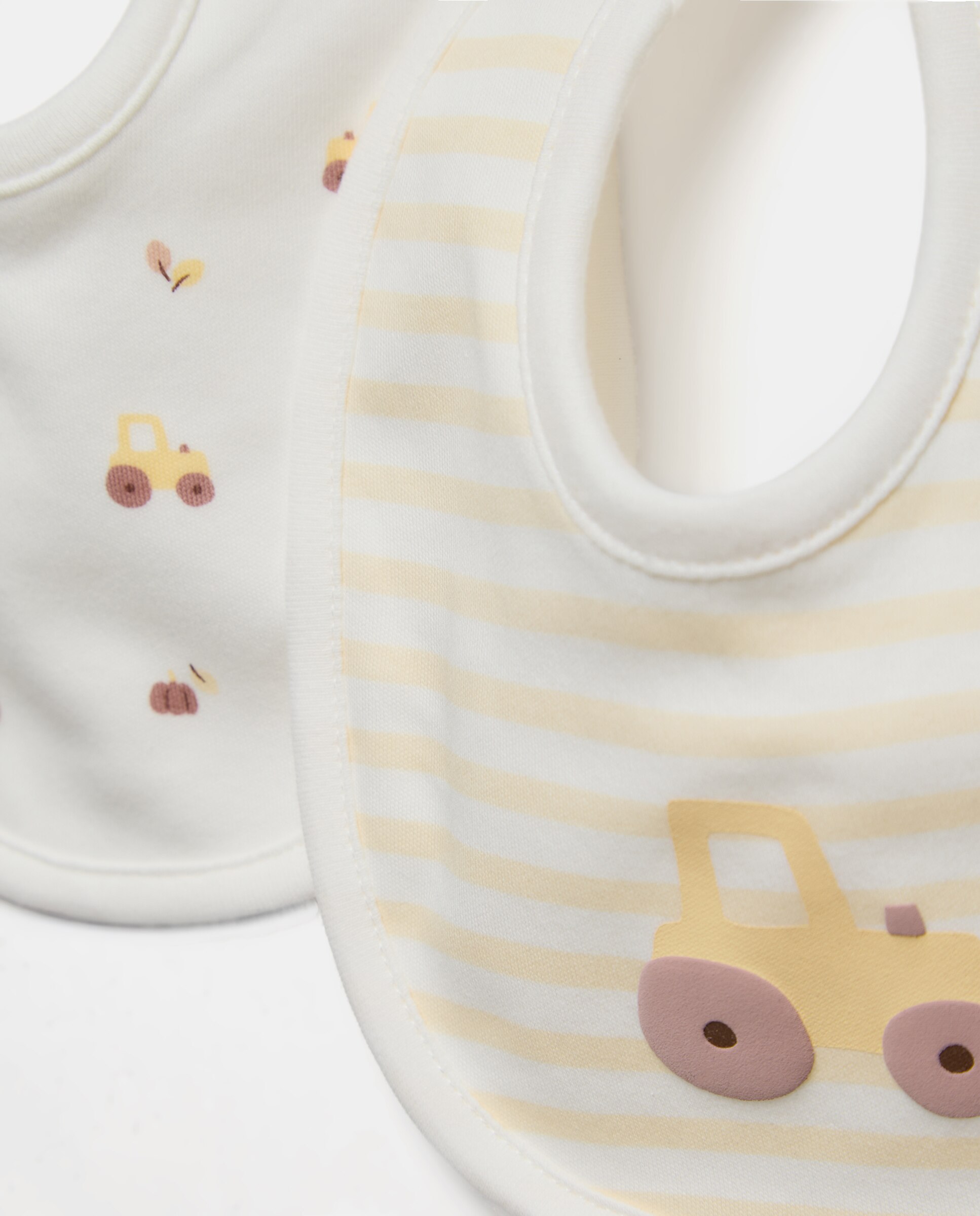 Pack de 2 Babetes de Bebé com Estampado de Fantasia Amarelo-2