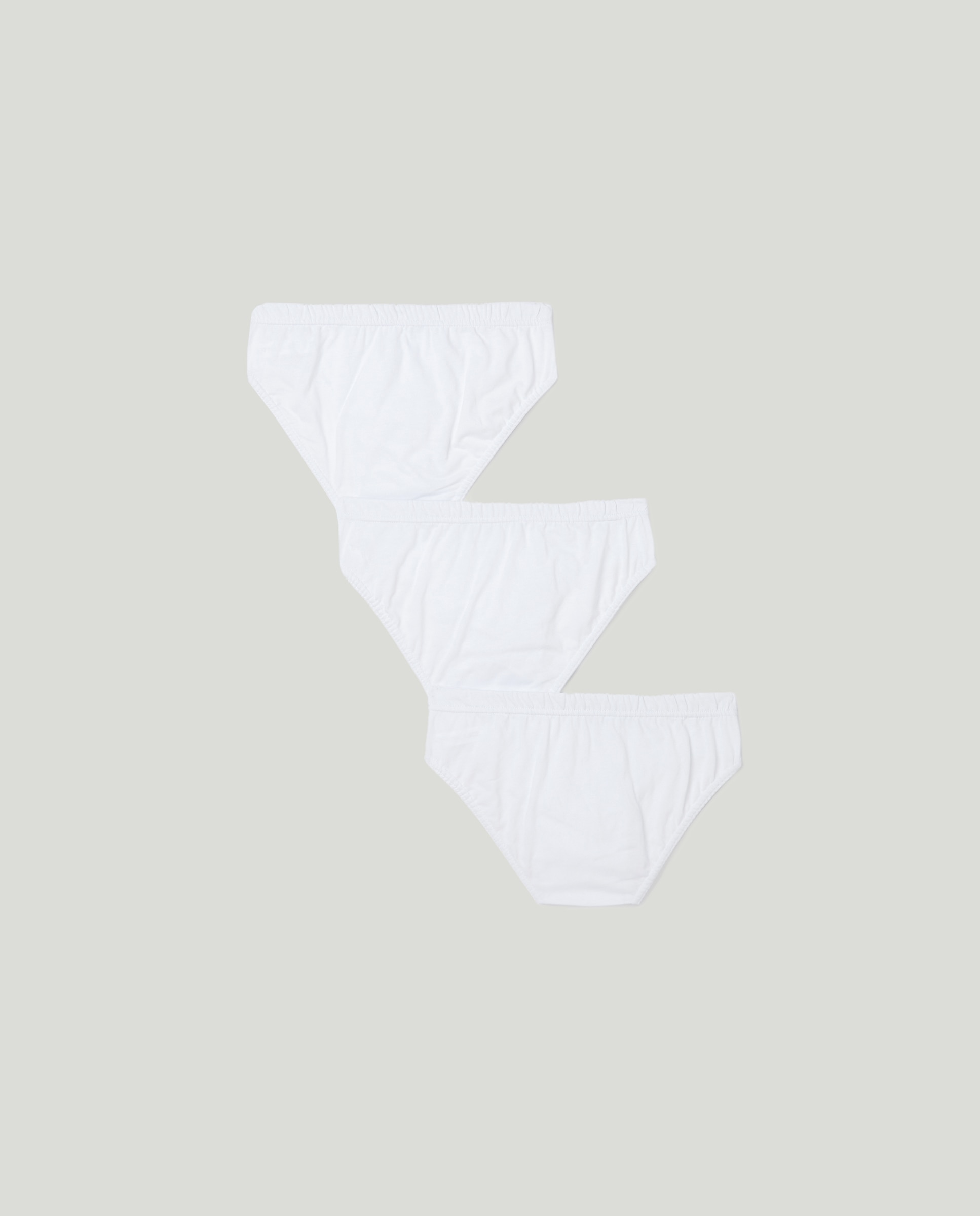 Pack de 3 Slips Lisos Cotton Juice Branco-2