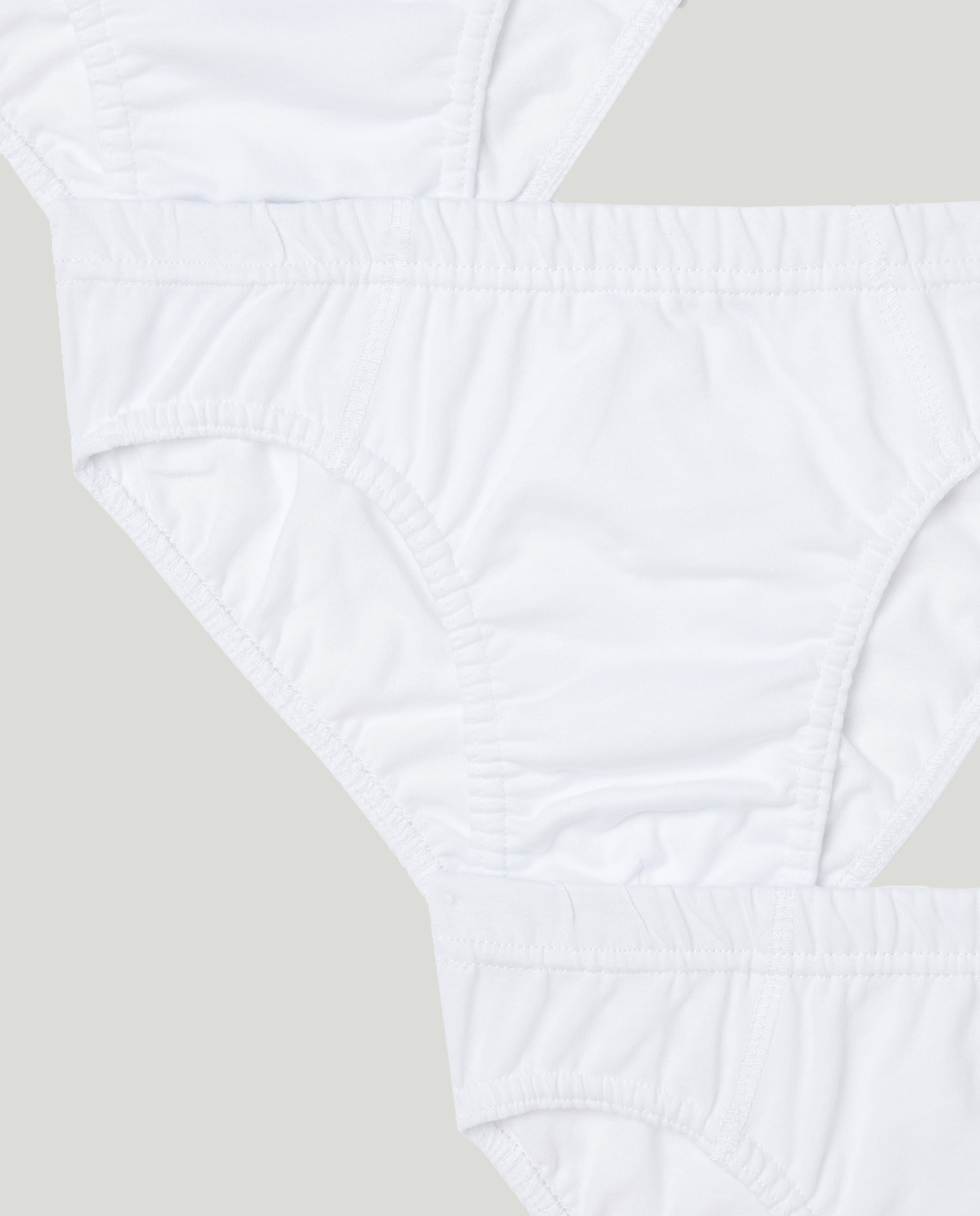 Pack de 3 Slips Lisos Cotton Juice Branco-3