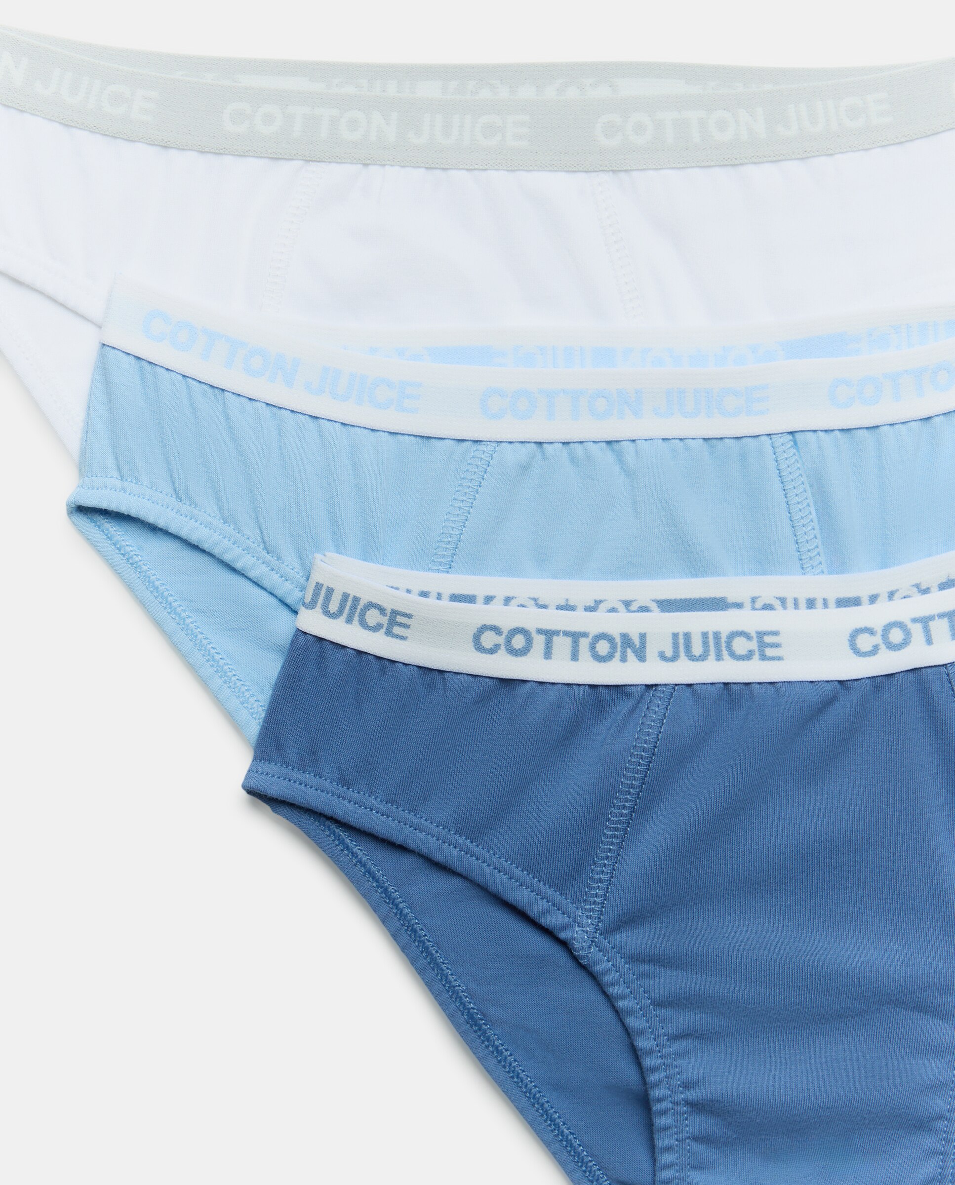 Pack de Cinco Slips Lisos Cotton Juice Multicolor-3
