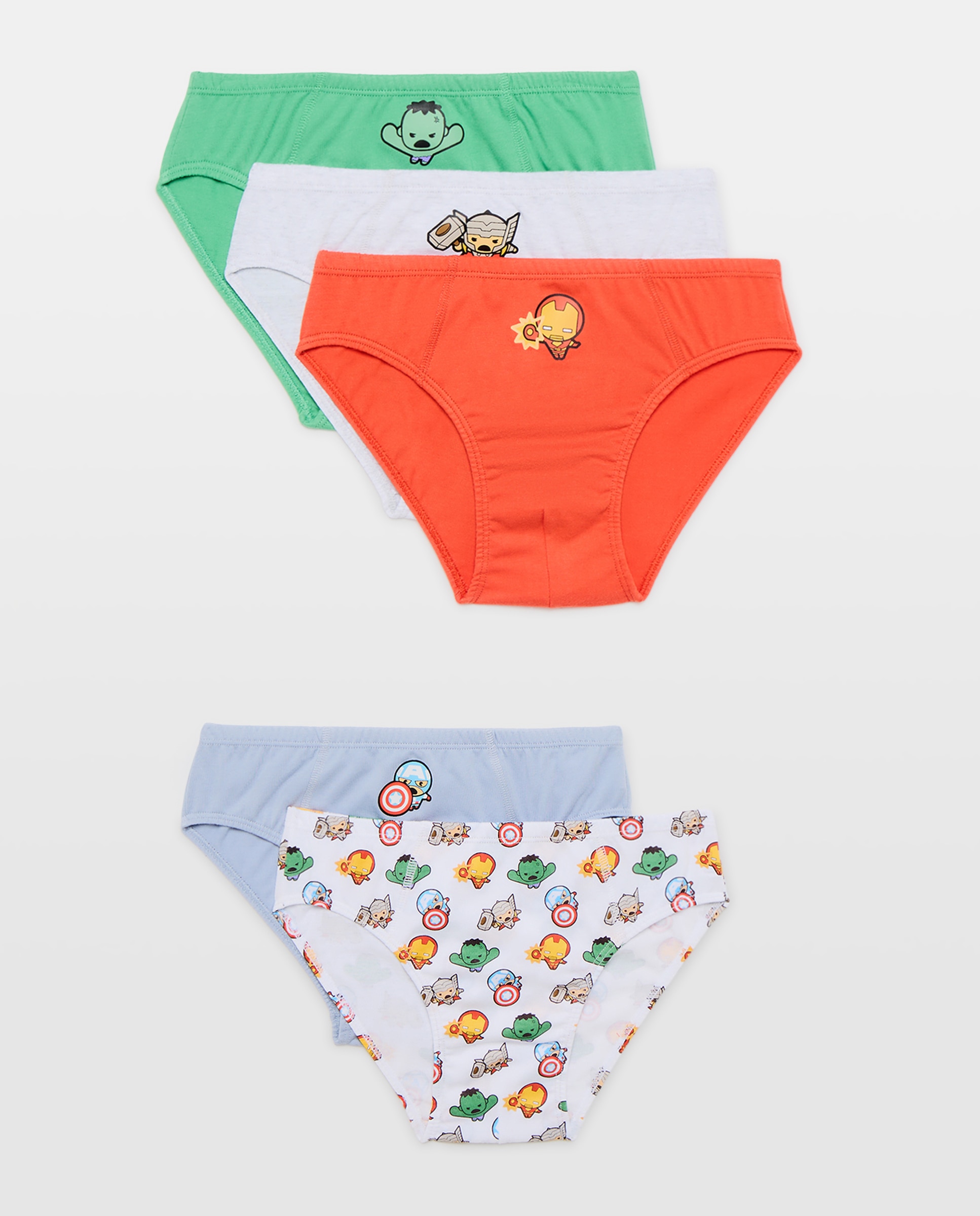 Imagem 0 de Pack de 5 Cuecas de Criança com Estampado Fantasia AVENGERS - Várias Cores