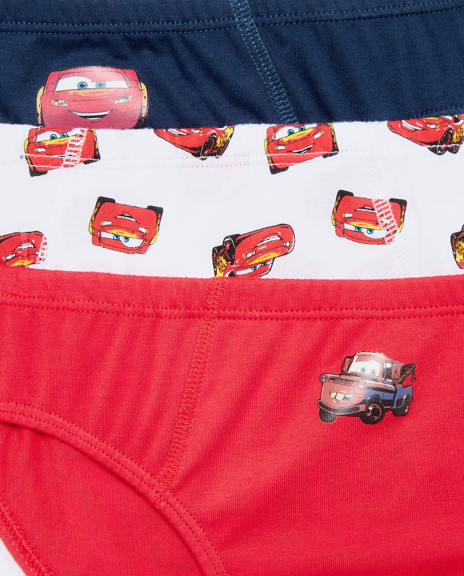 Pack 5 slips de niño en varios colores y estampado fantasía CARS - Cotton Juice - Multicolor Multicolor-3