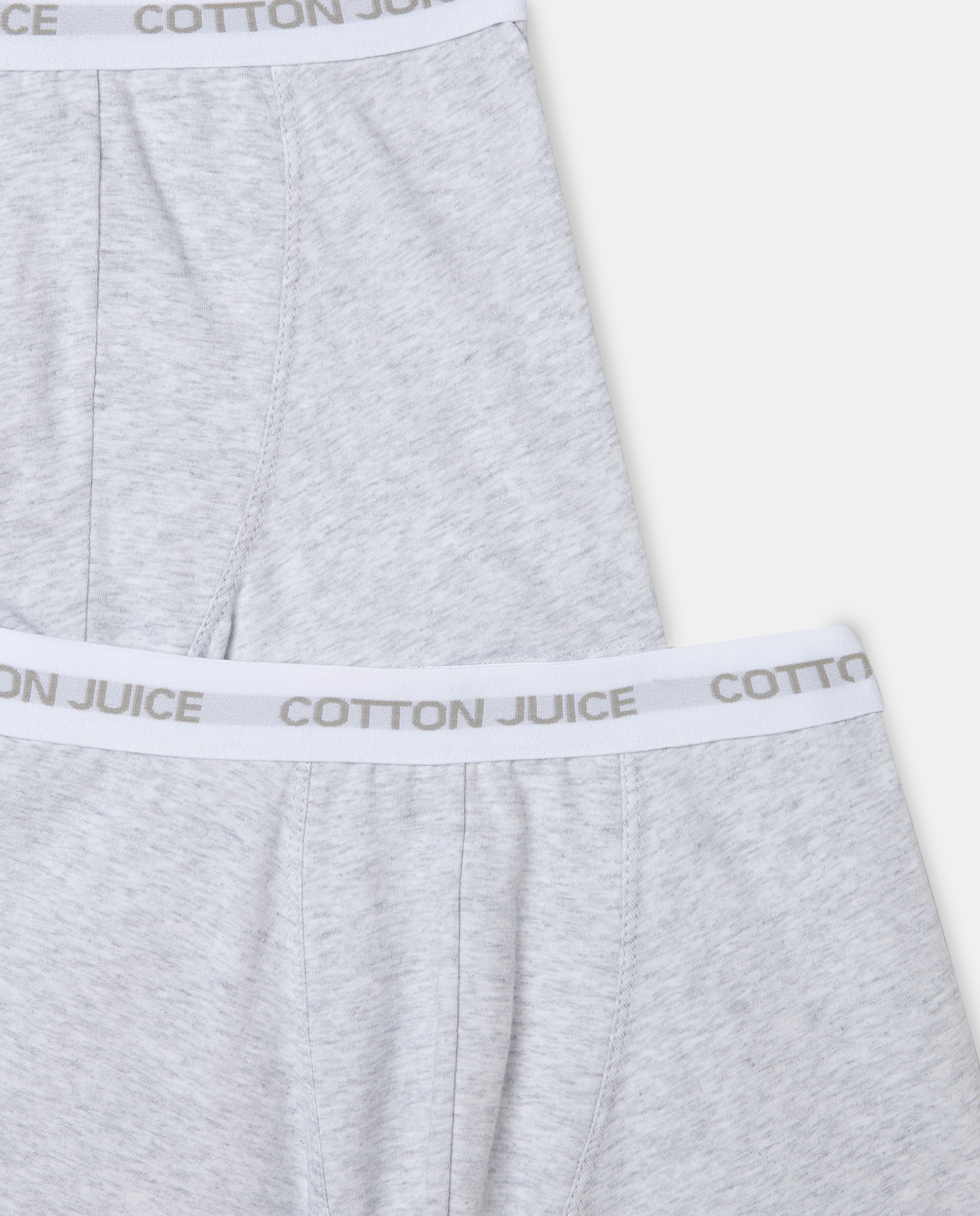Pack de 2 Boxers Lisos Cotton Juice Cinzento-3