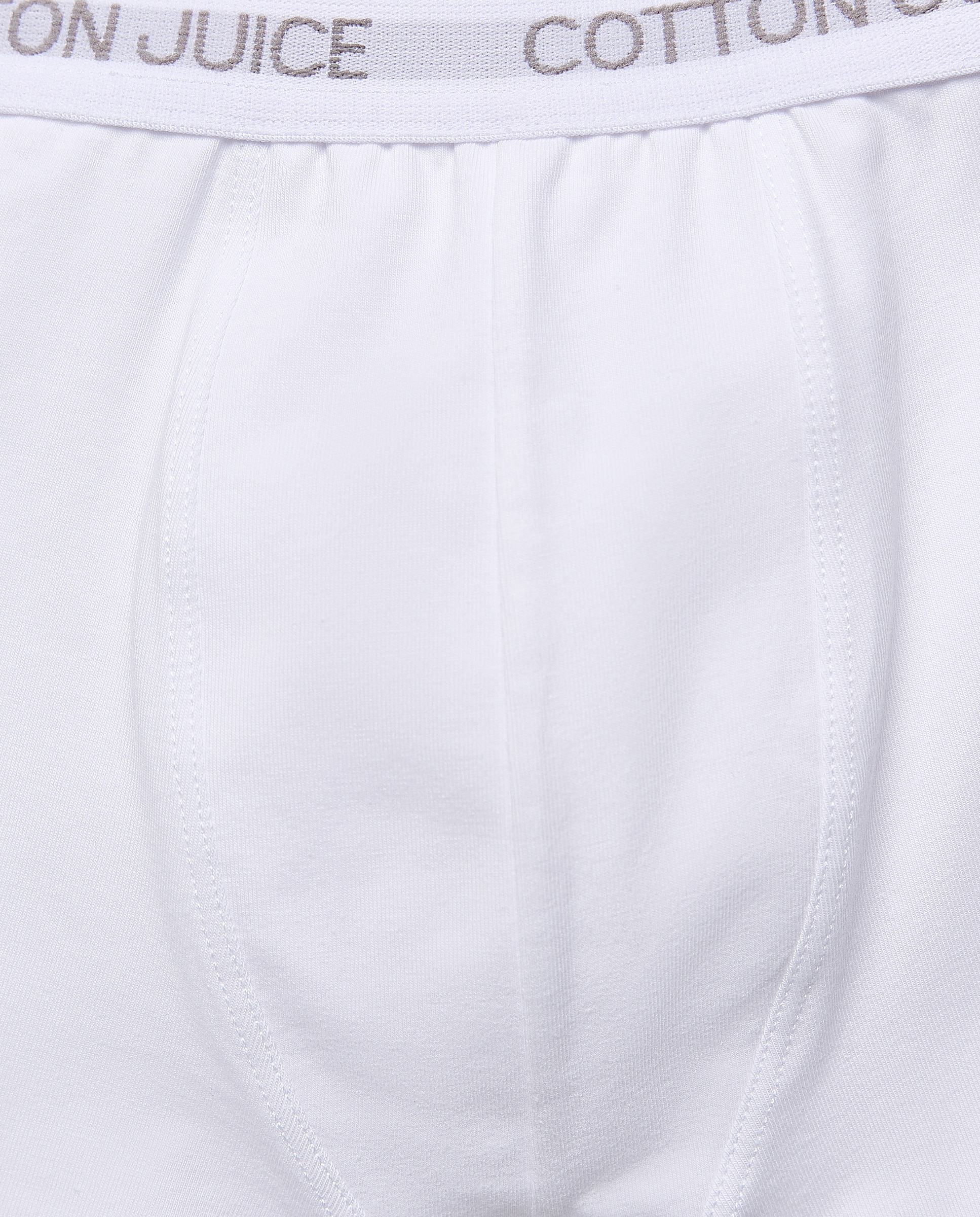 Pack de dos bóxers lisos de niño - Cotton Juice - Blanco Blanco-3