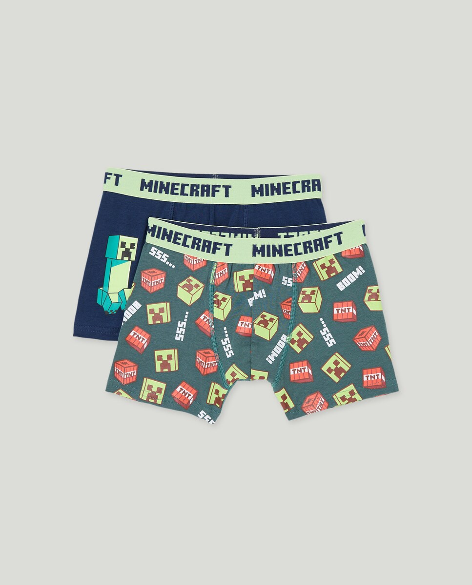 Pack de dos boxer niño Minecraft 14 Años/12-14 Medida 164 cm Multicolor