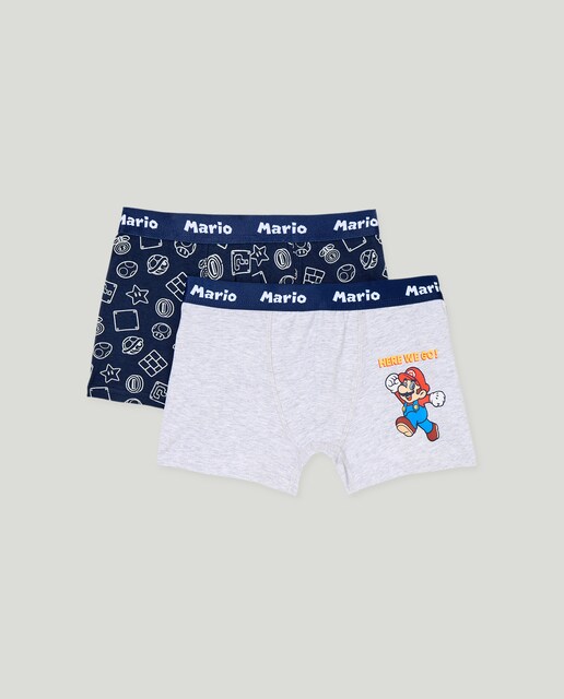 Imagem 0 de Pack de Dois Boxers Mario Bross
