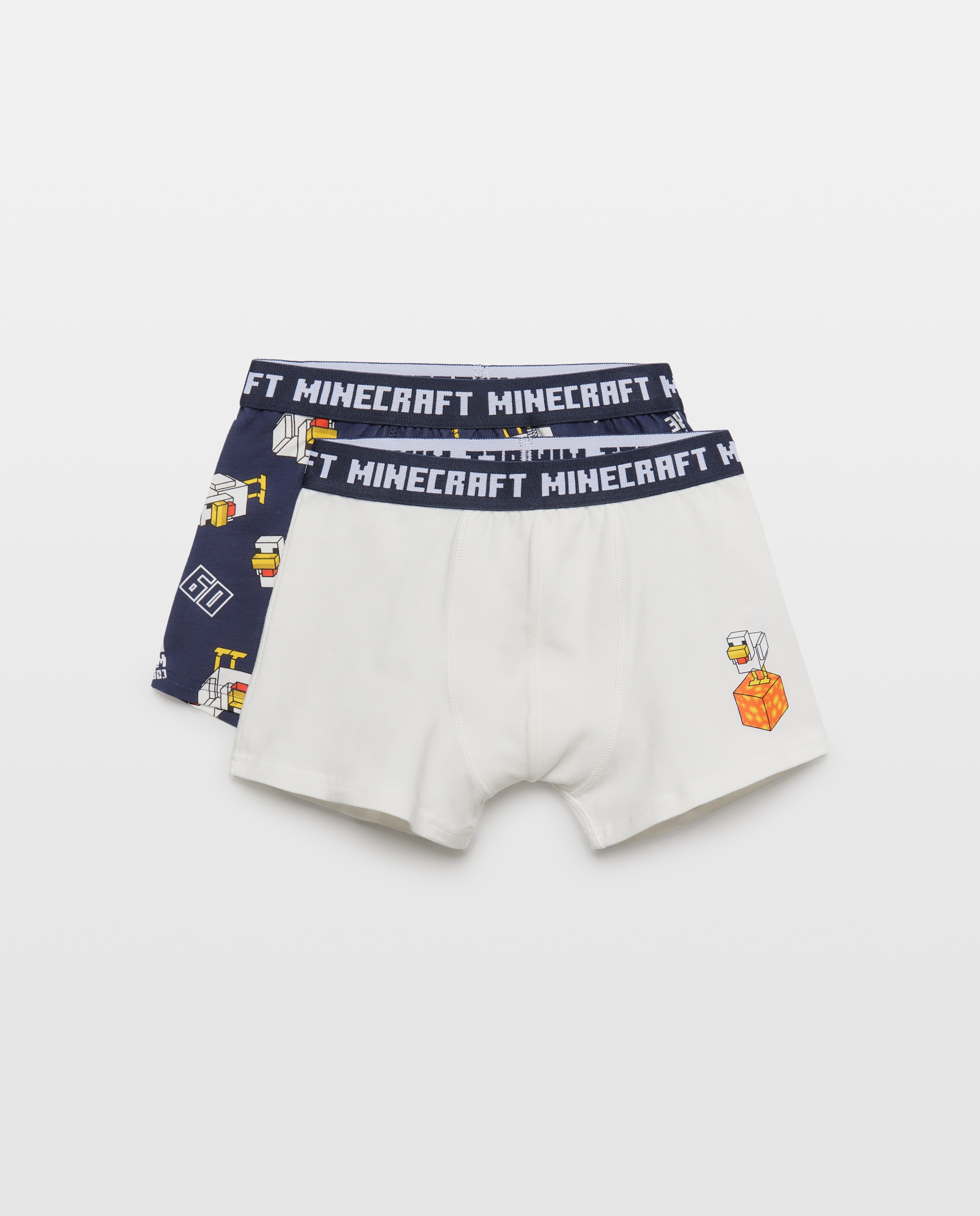 Pack de 2 boxer Minecraft de niño - Cotton Juice - Azul marino Azul marino-1