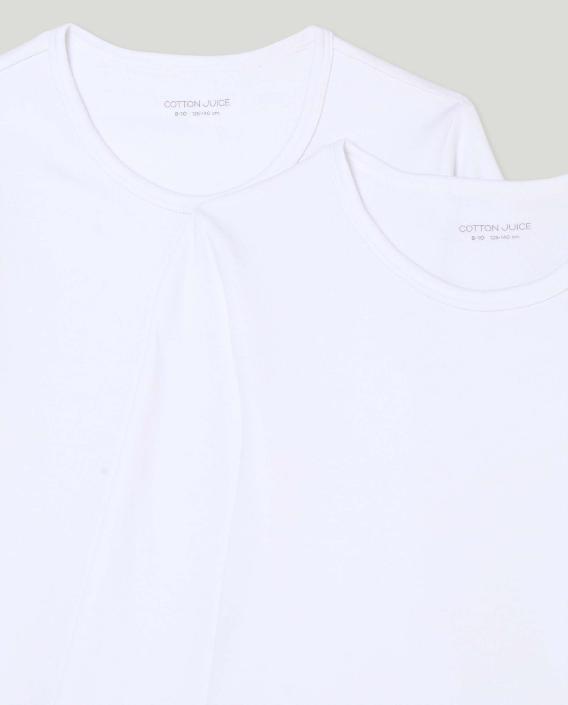 Pack de Duas Camisolas de Manga Comprida Térmicas de Felpa Cotton Juice Branco-3